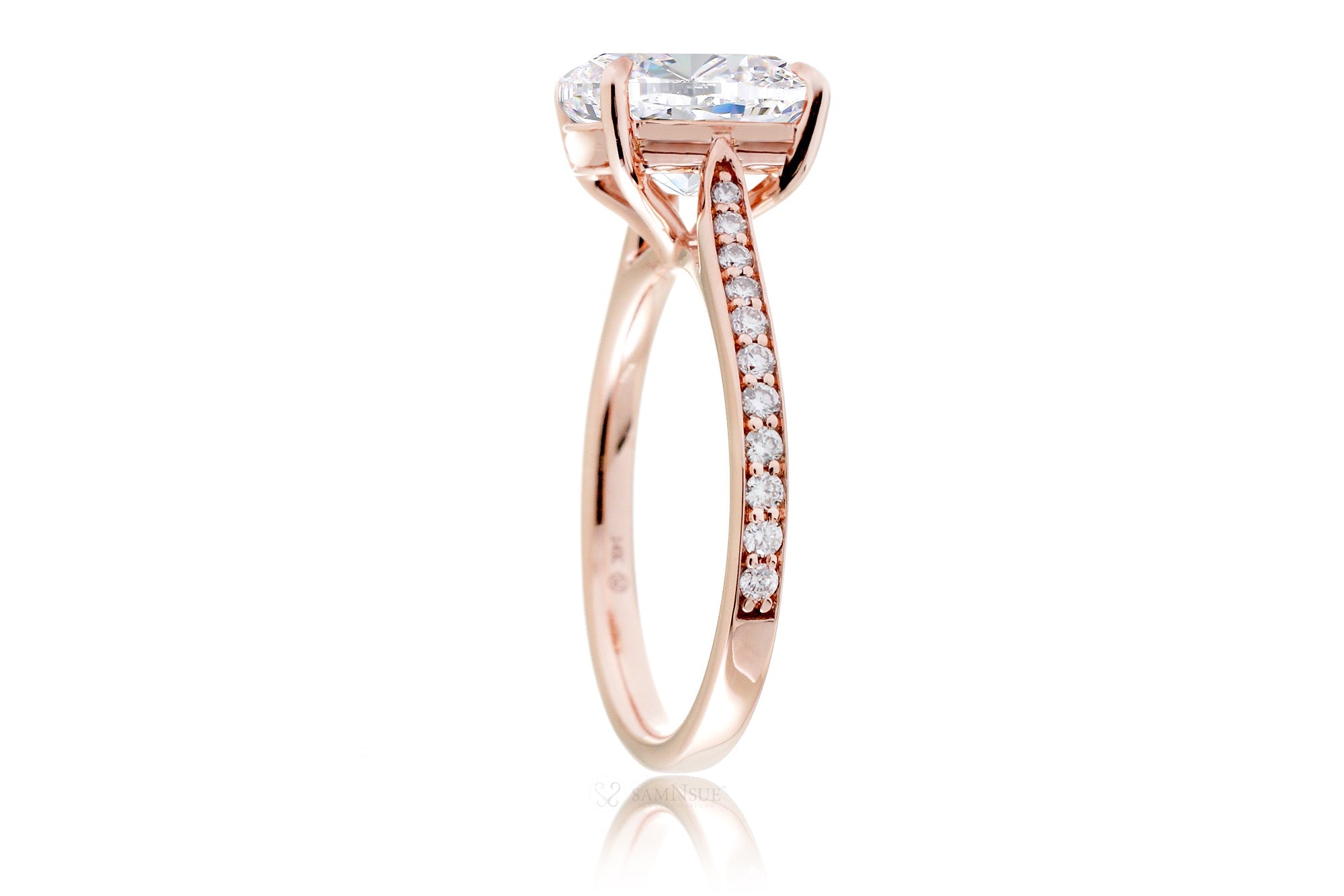 The Emily Cushion Diamond Ring (Lab-Grown)