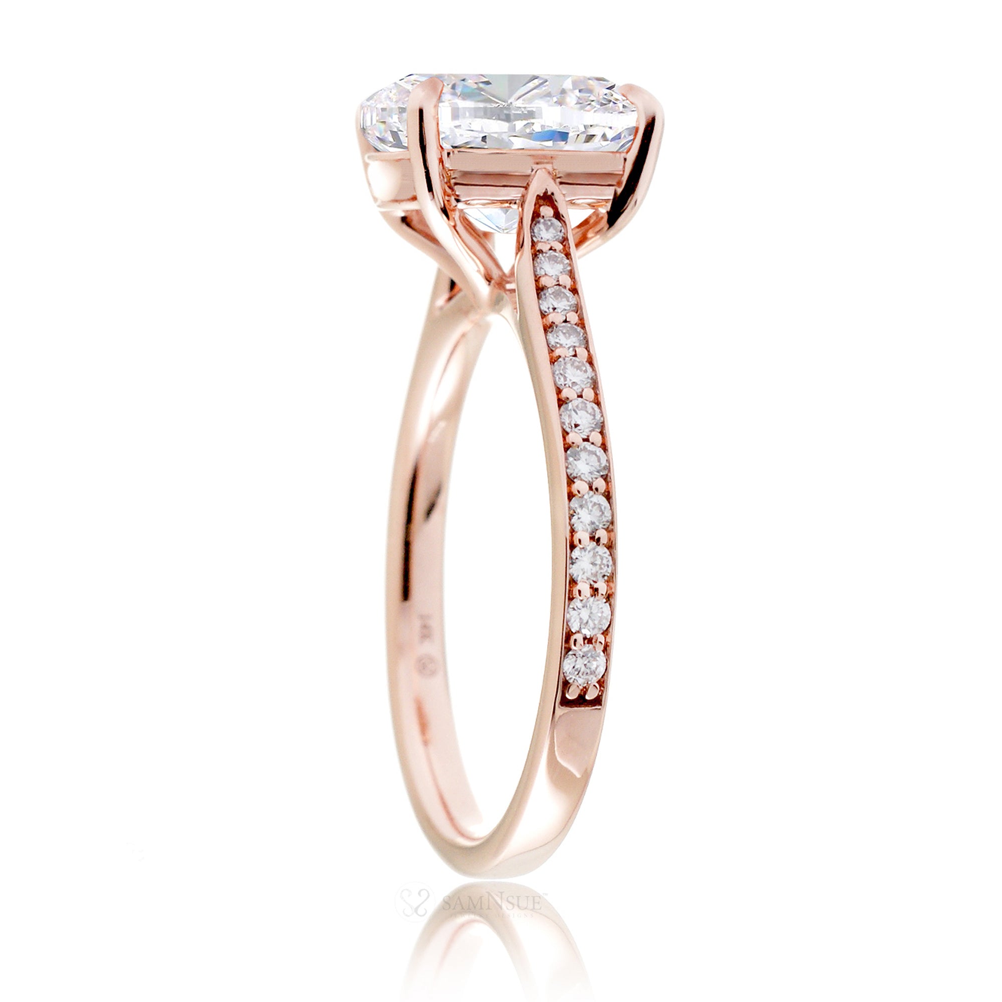 The Emily Cushion Diamond Ring (Lab-Grown)