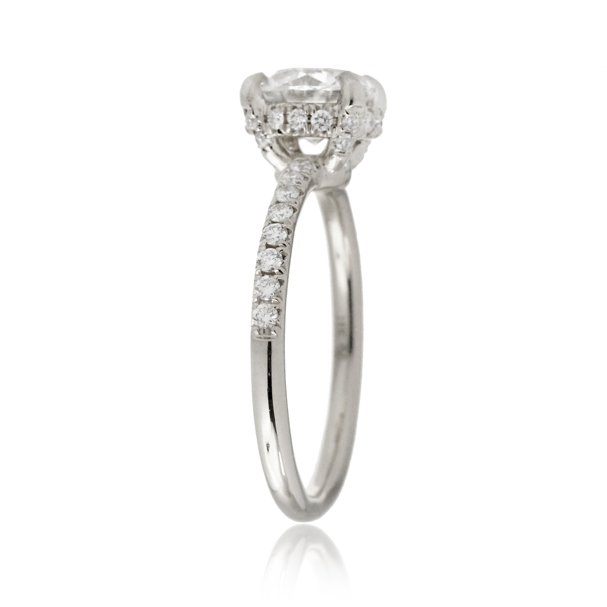 The Drenched Solitaire Round Moissanite