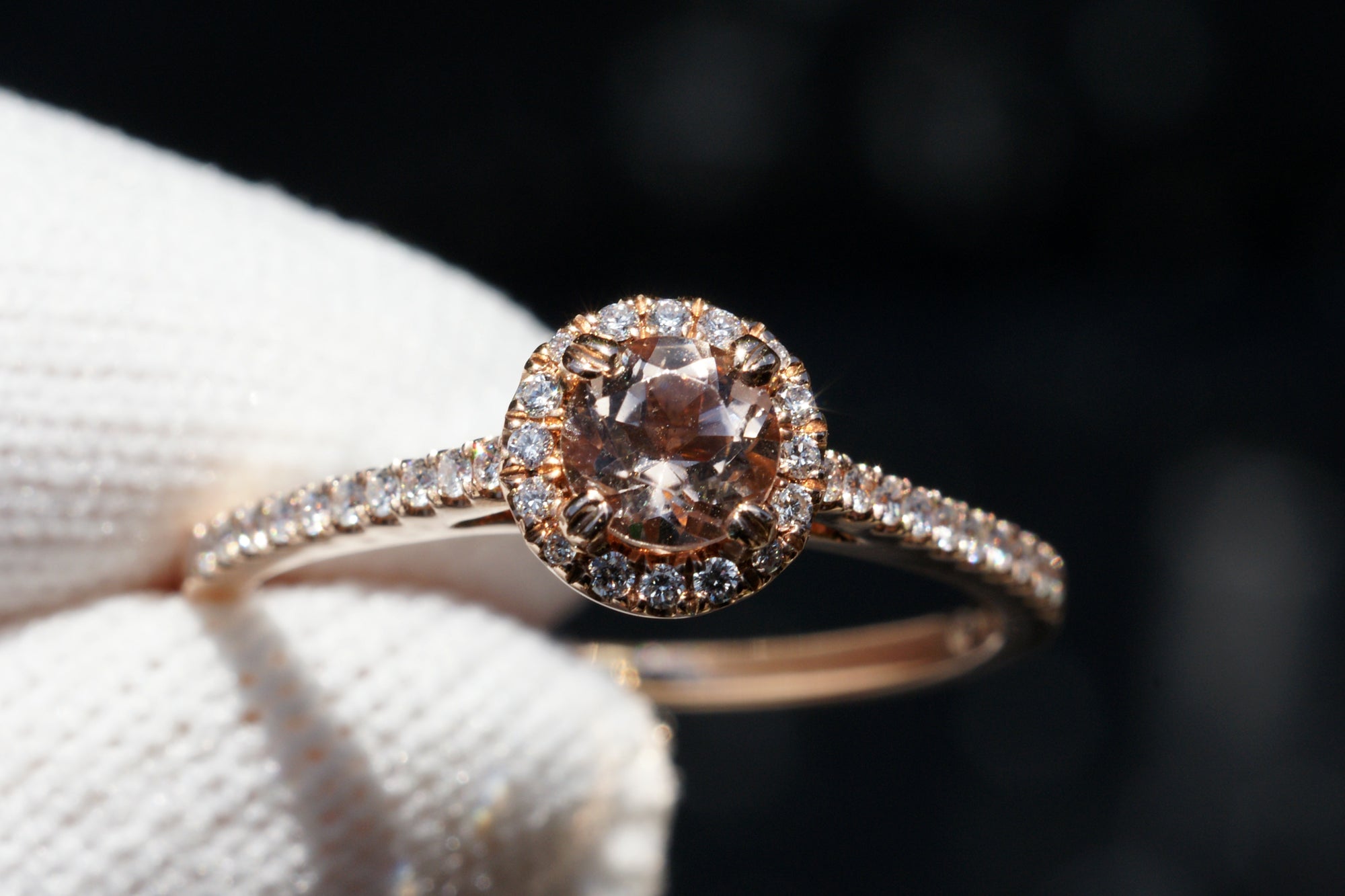 CLEARANCE - The Signature Round Morganite 5mm 14k Rose Gold