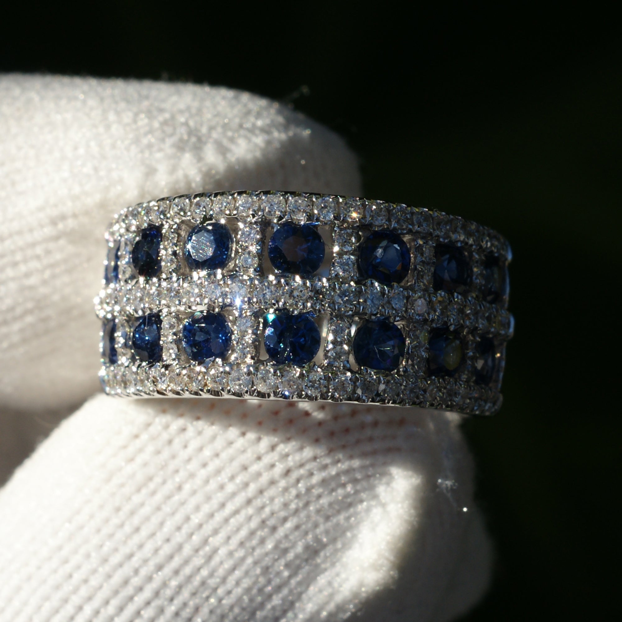 The Claudette Sapphire & Diamond Ring