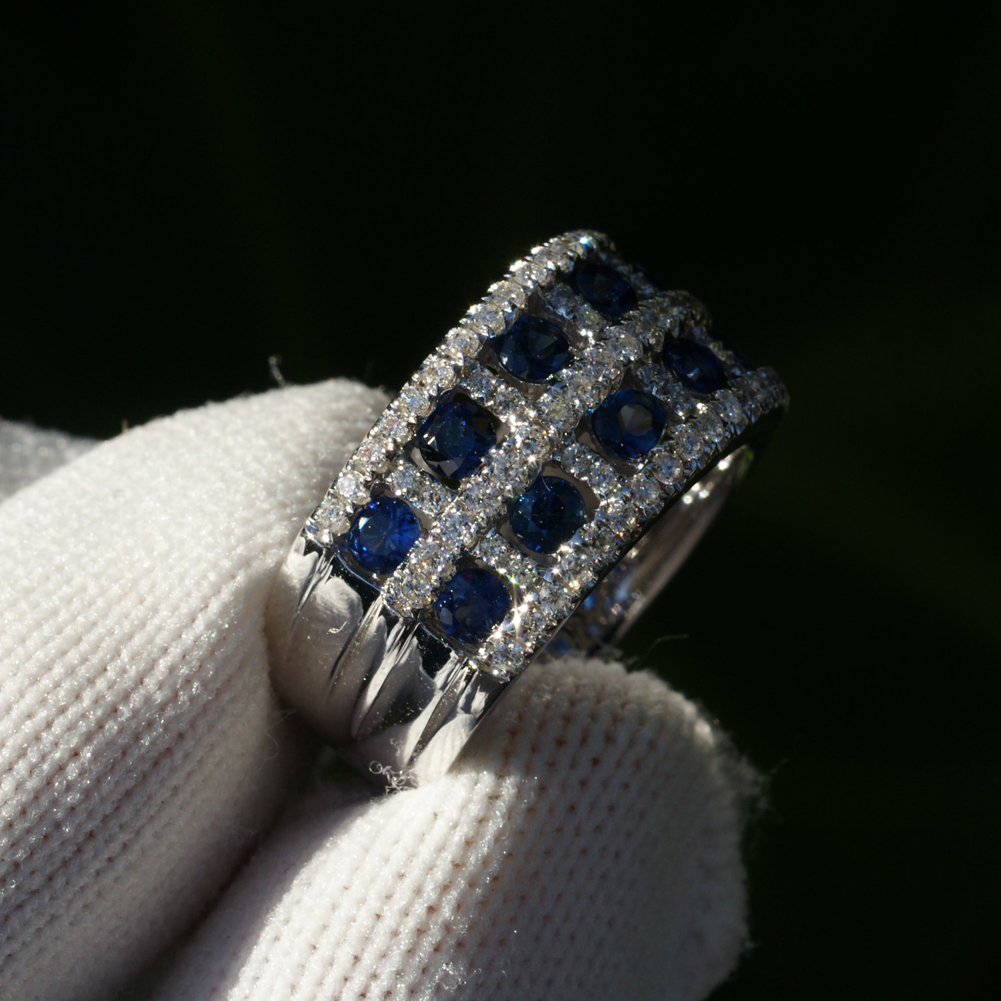The Claudette Sapphire & Diamond Ring