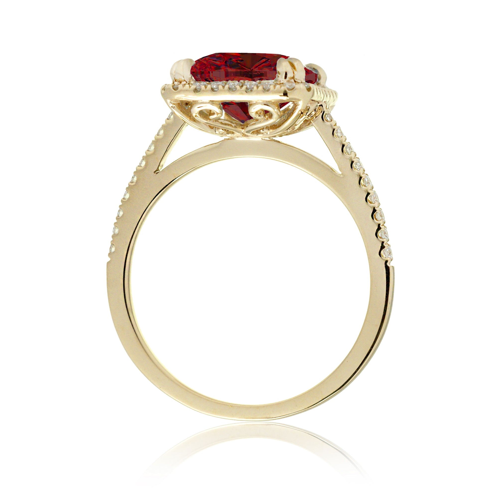 The Signature Cushion Cut Ruby Ring