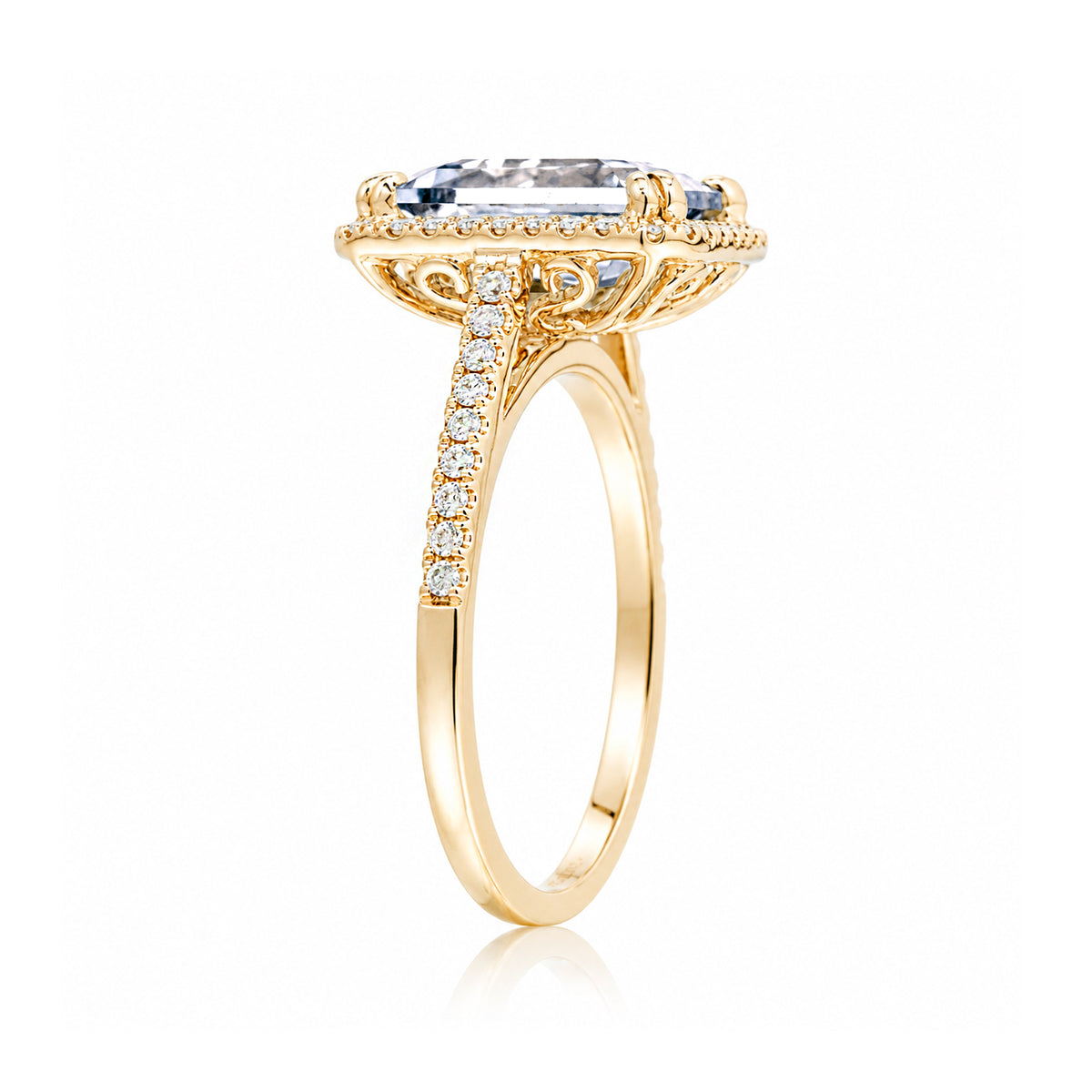 The Signature Cushion Cut Diamond Ring