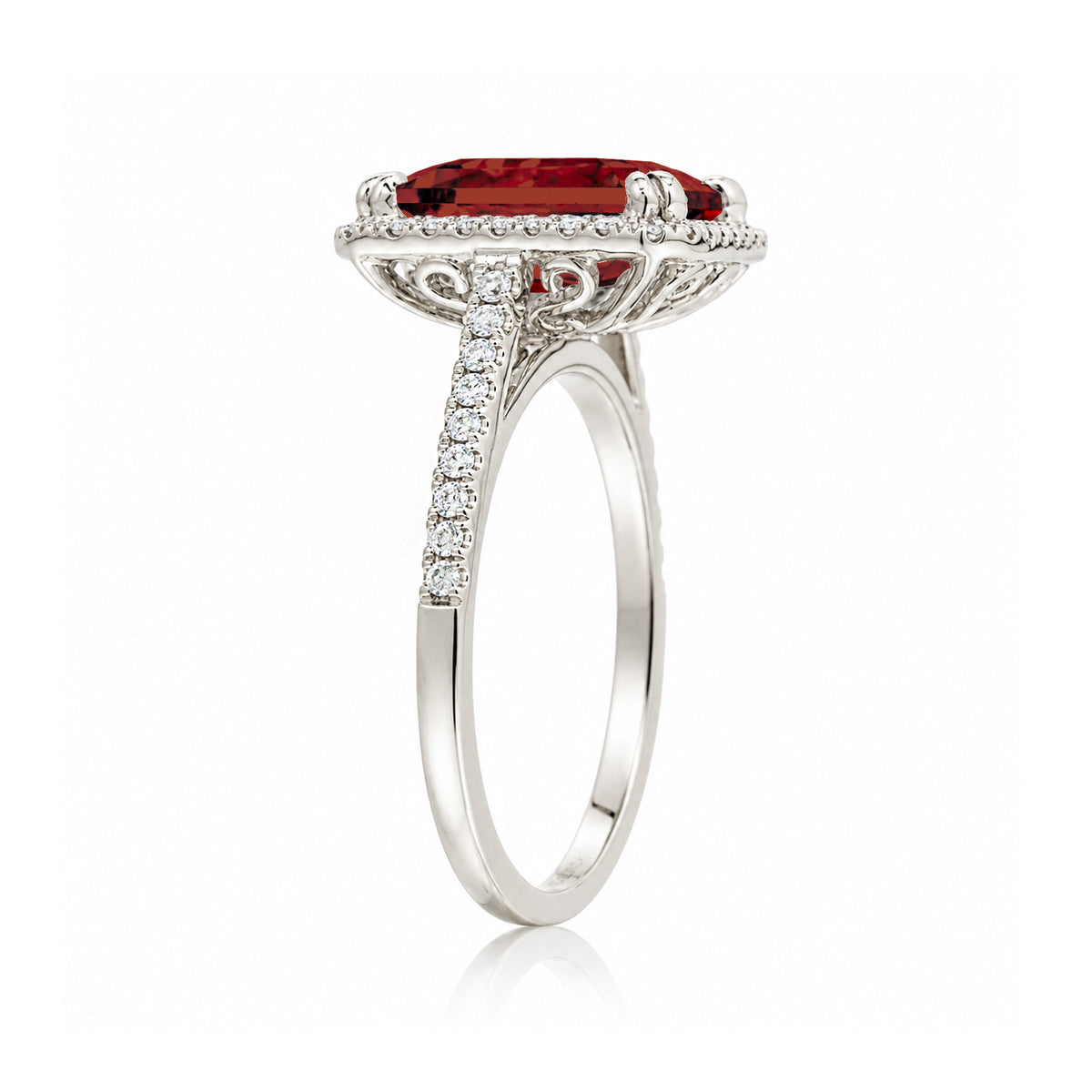 The Signature Cushion Cut Ruby Ring