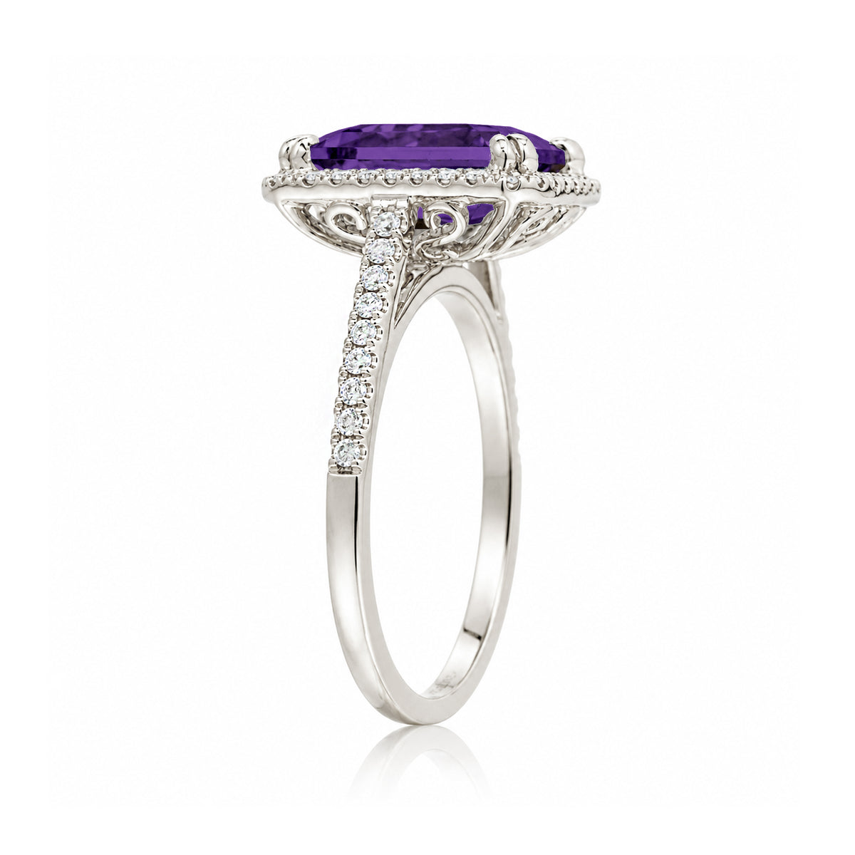 The Signature Emerald Cut Amethyst Ring
