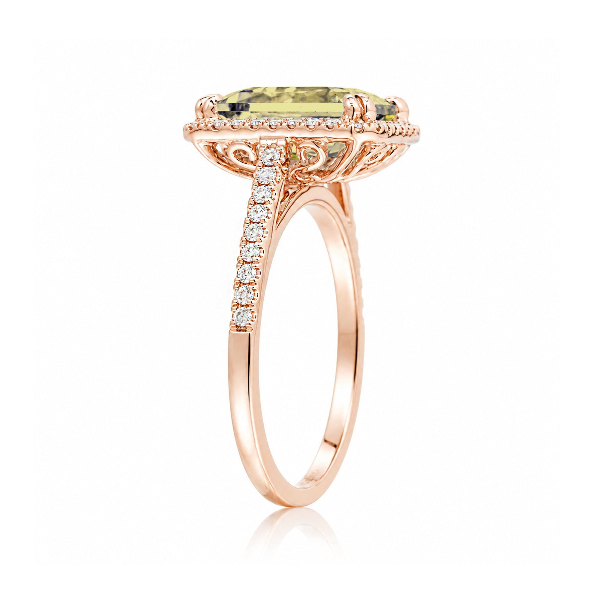 The Signature Emerald Cut Yellow Sapphire Ring