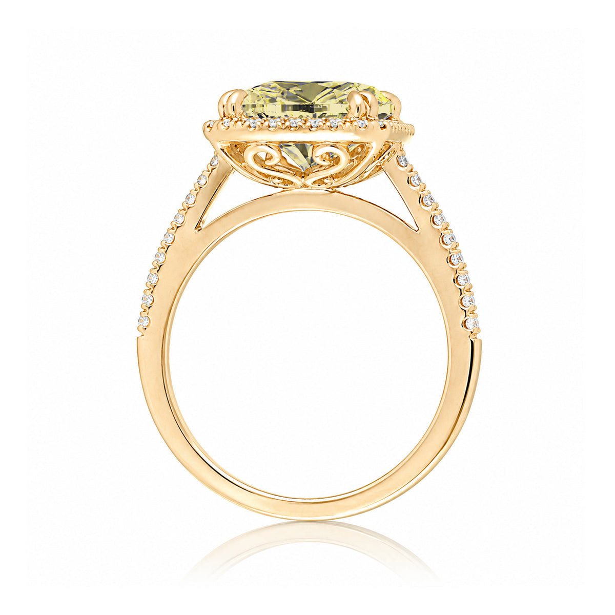 The Signature Emerald Cut Yellow Sapphire Ring