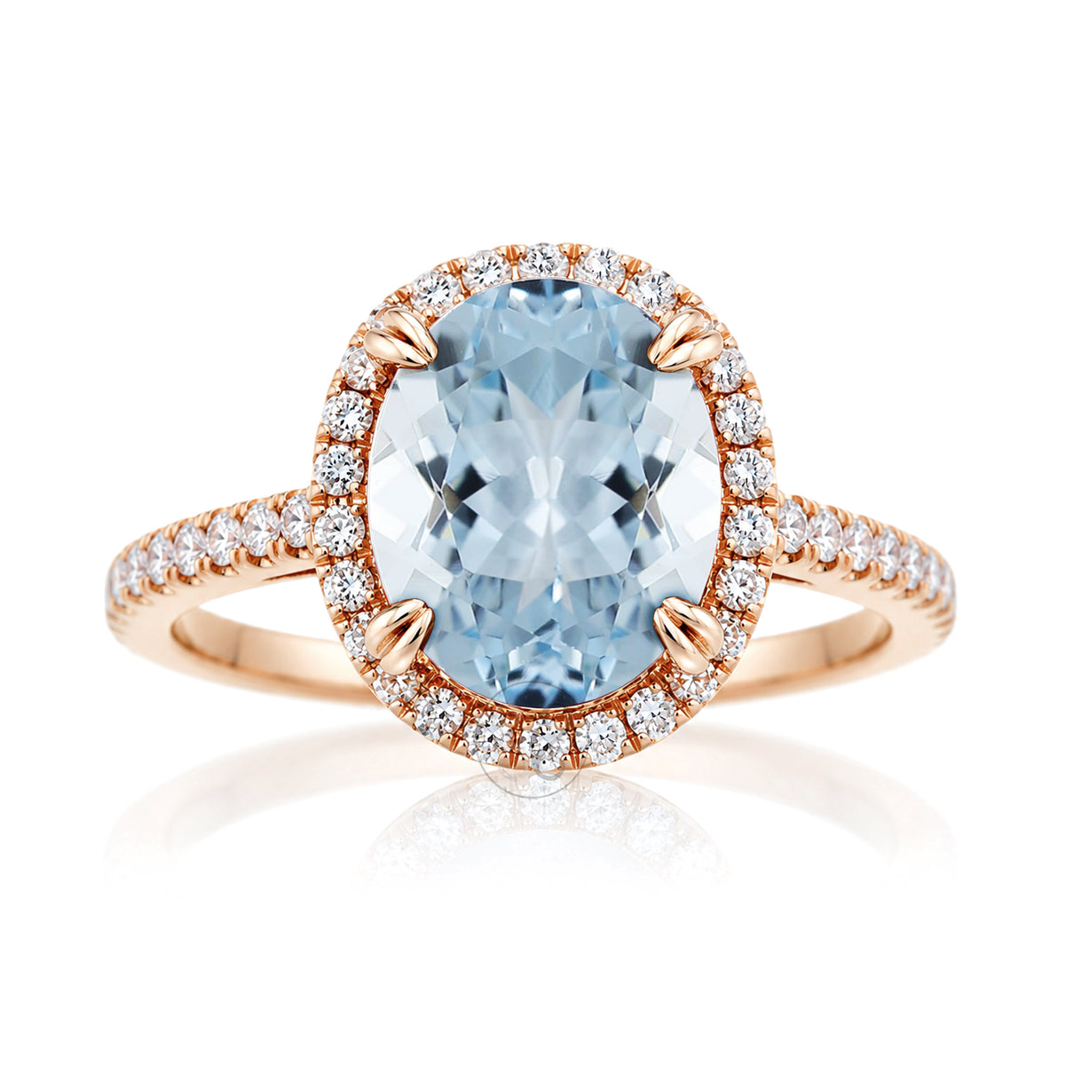 The Signature Oval Aquamarine Ring