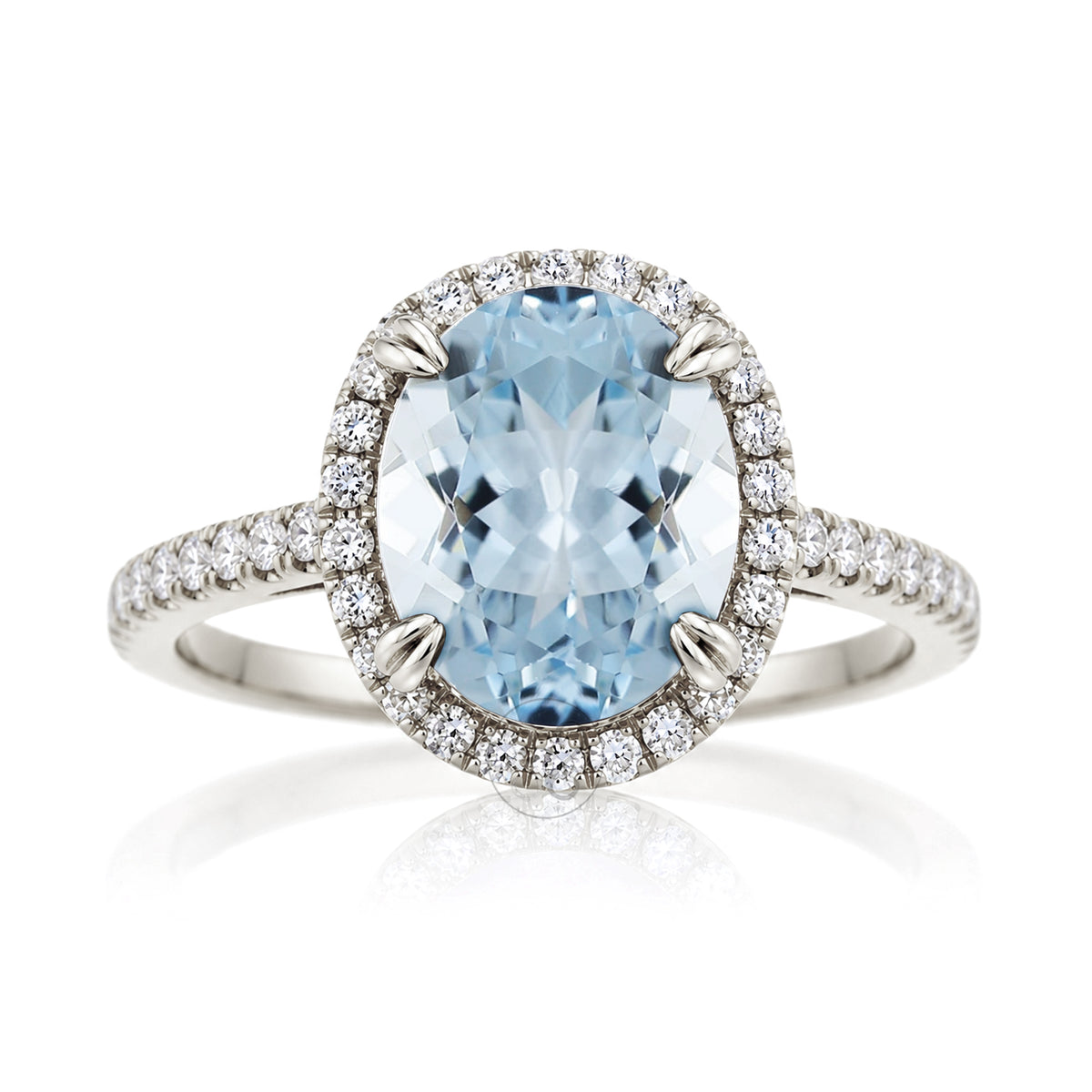 The Signature Oval Aquamarine Ring