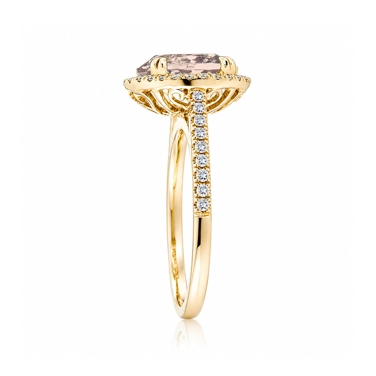 The Signature Oval Morganite Ring