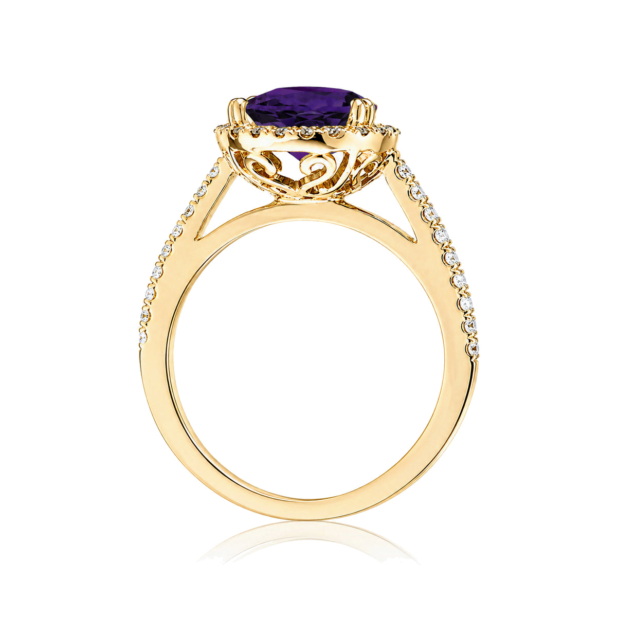 The Signature Pear Amethyst Ring