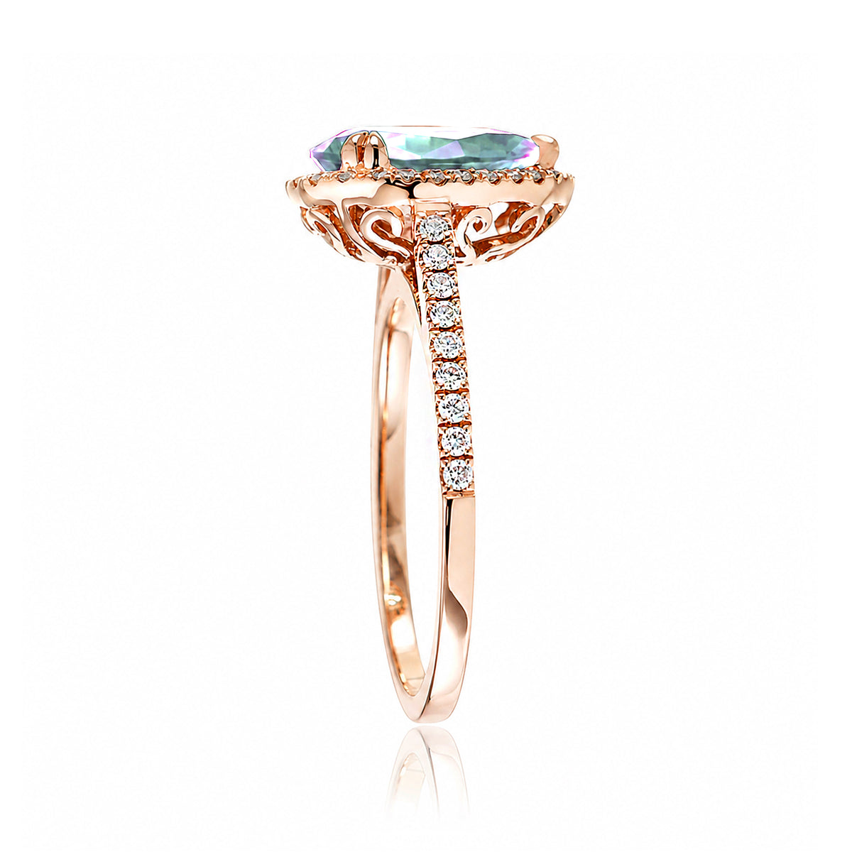 The Signature Pear Aquamarine Ring