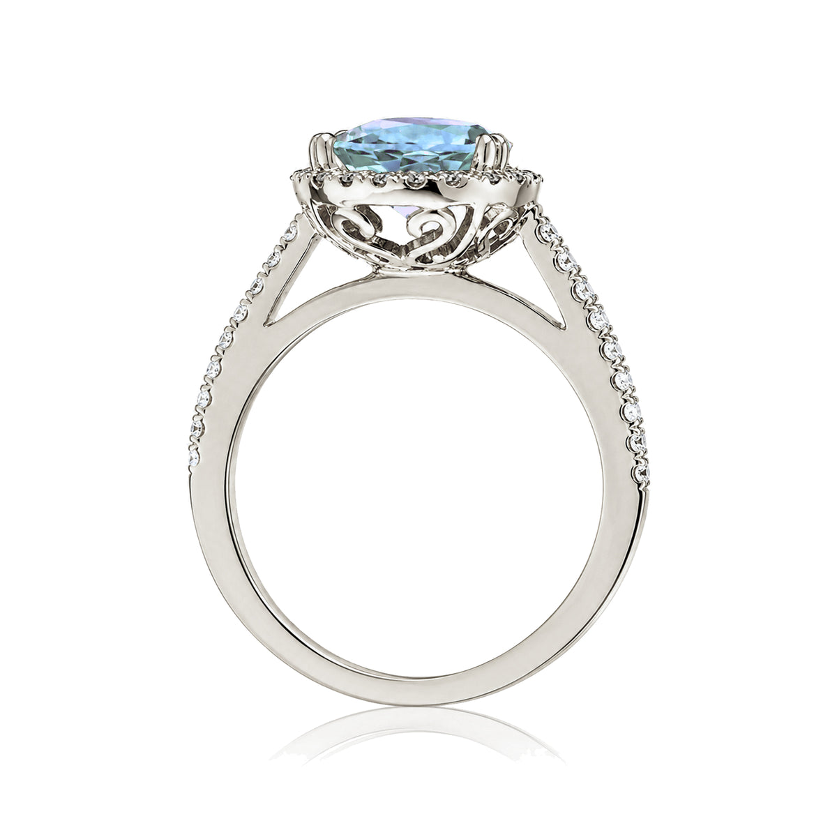 The Signature Pear Aquamarine Ring