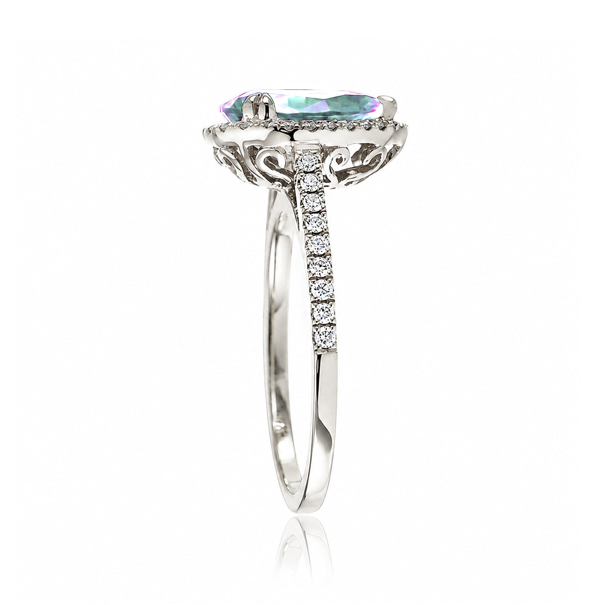 The Signature Pear Aquamarine Ring