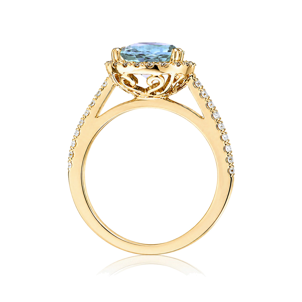 The Signature Pear Aquamarine Ring