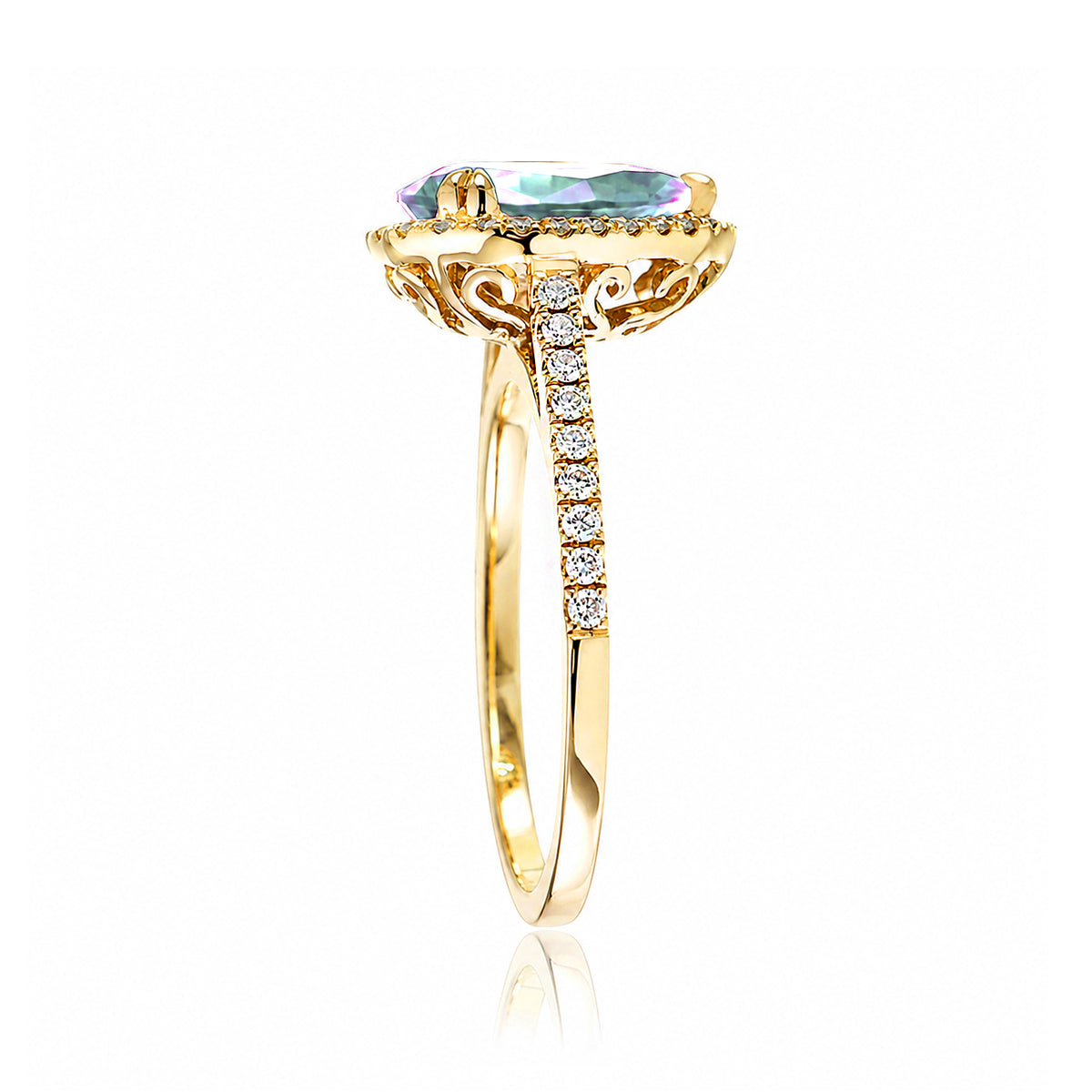 The Signature Pear Aquamarine Ring