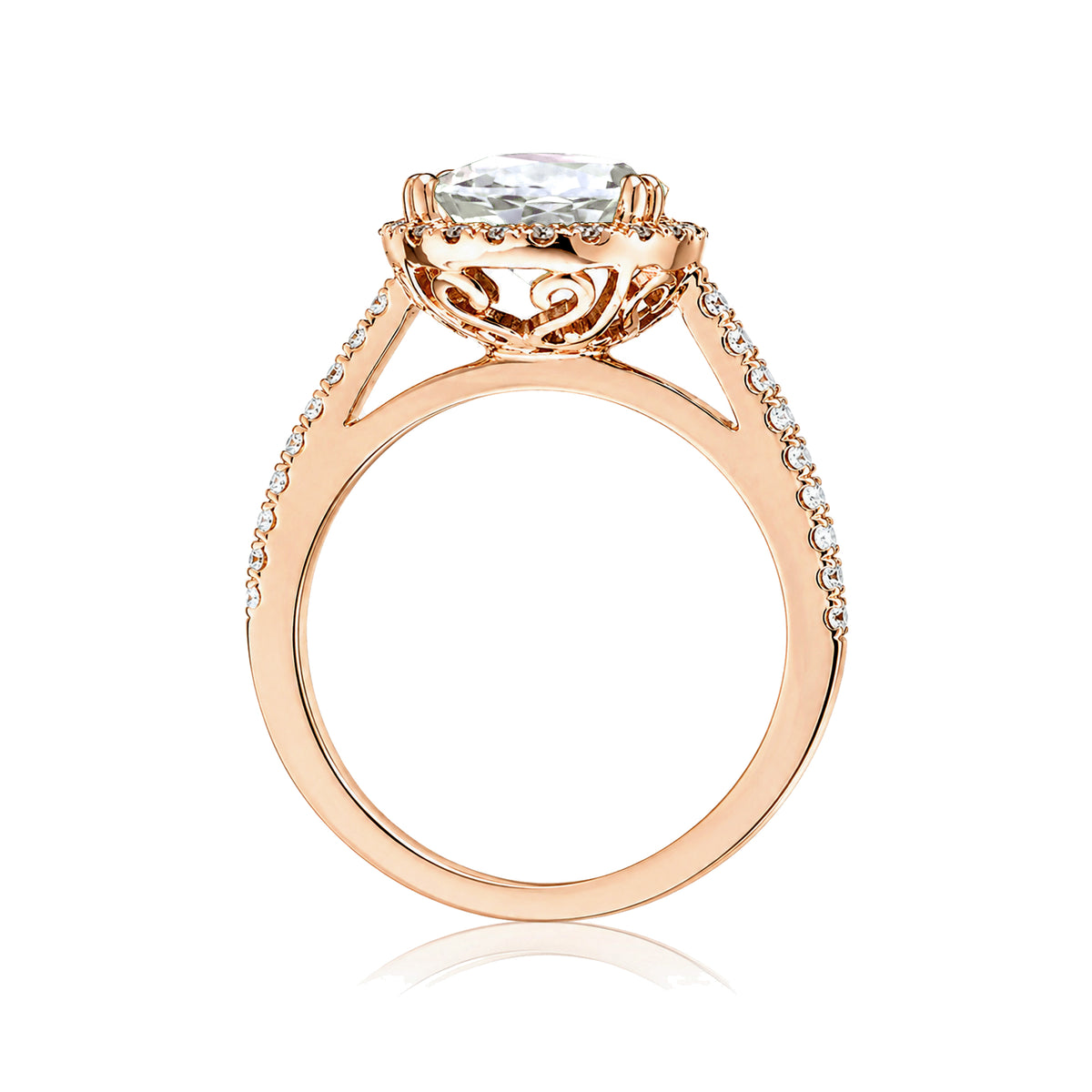 The Signature Pear Moissanite Ring