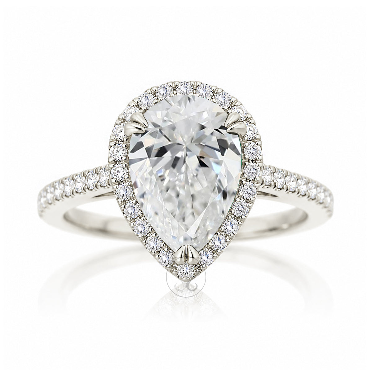The Signature Pear Diamond Ring