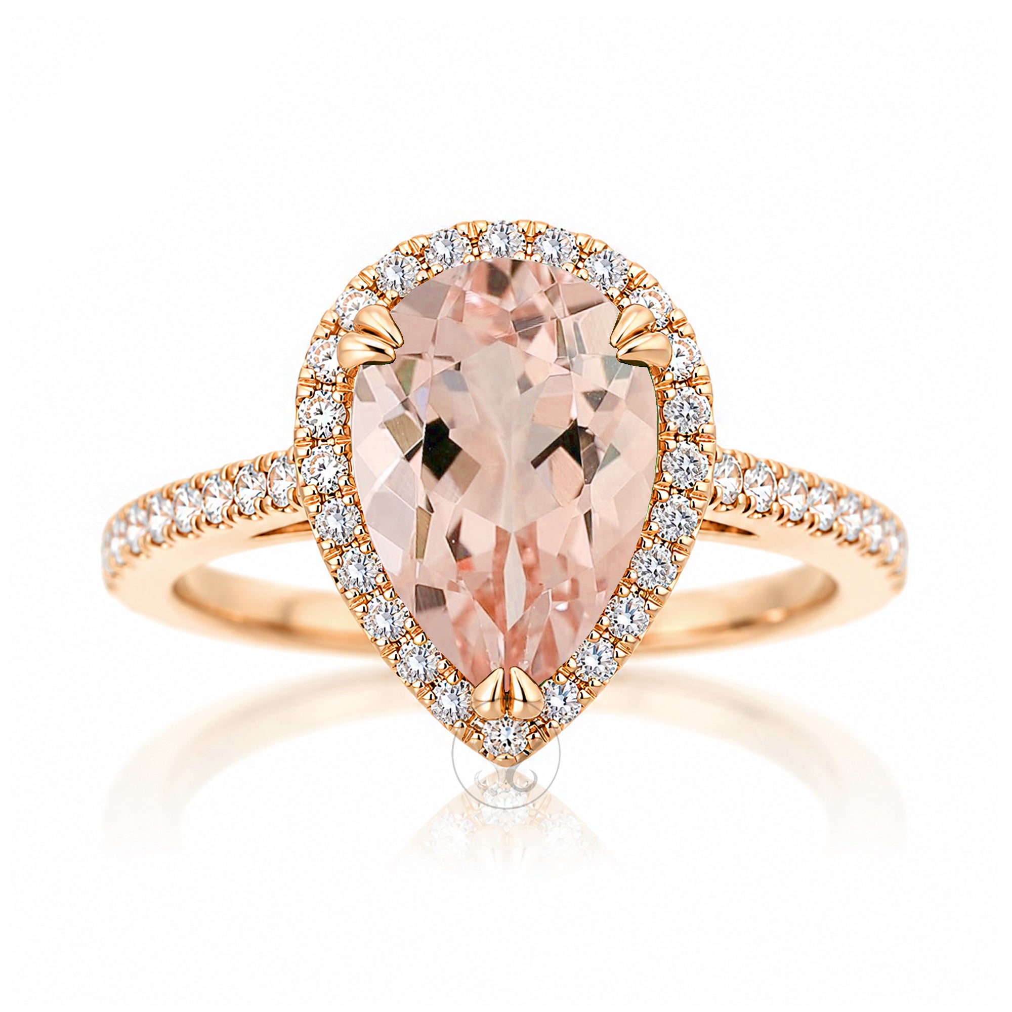 The Signature Pear Morganite Ring
