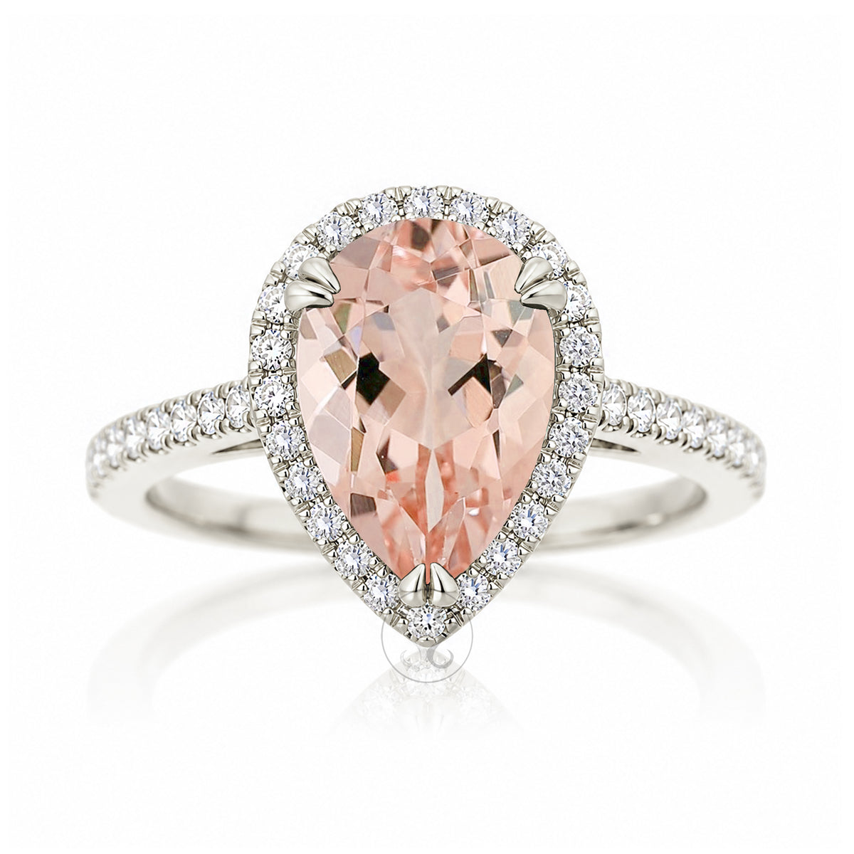 The Signature Pear Morganite Ring