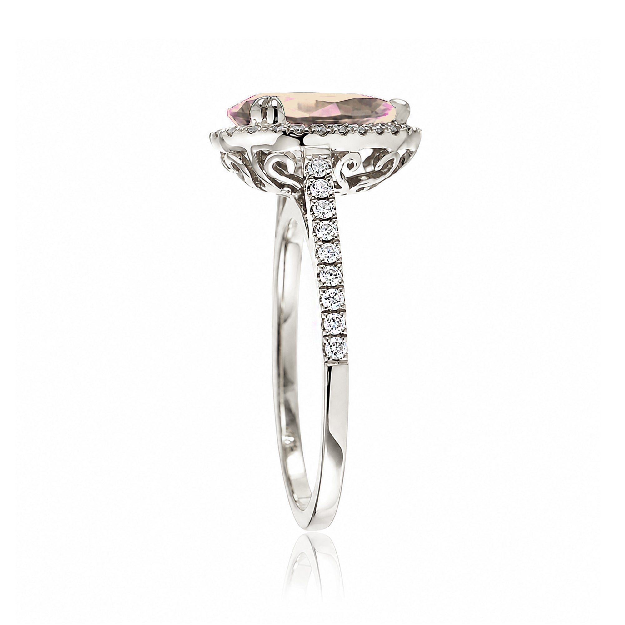 The Signature Pear Morganite Ring