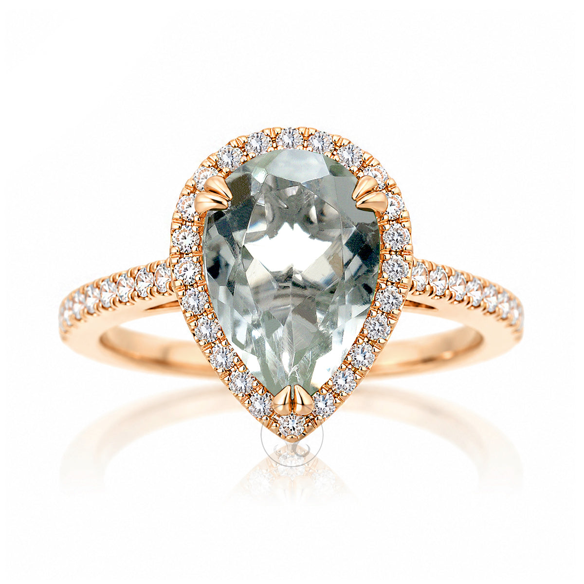 The Signature Pear Prasiolite Ring