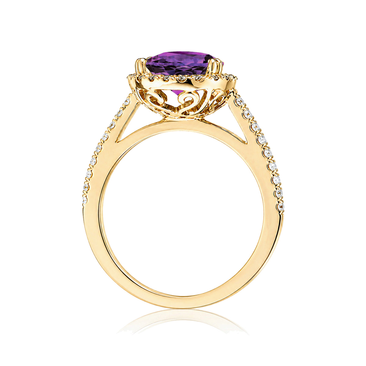 The Signature Pear Amethyst Ring