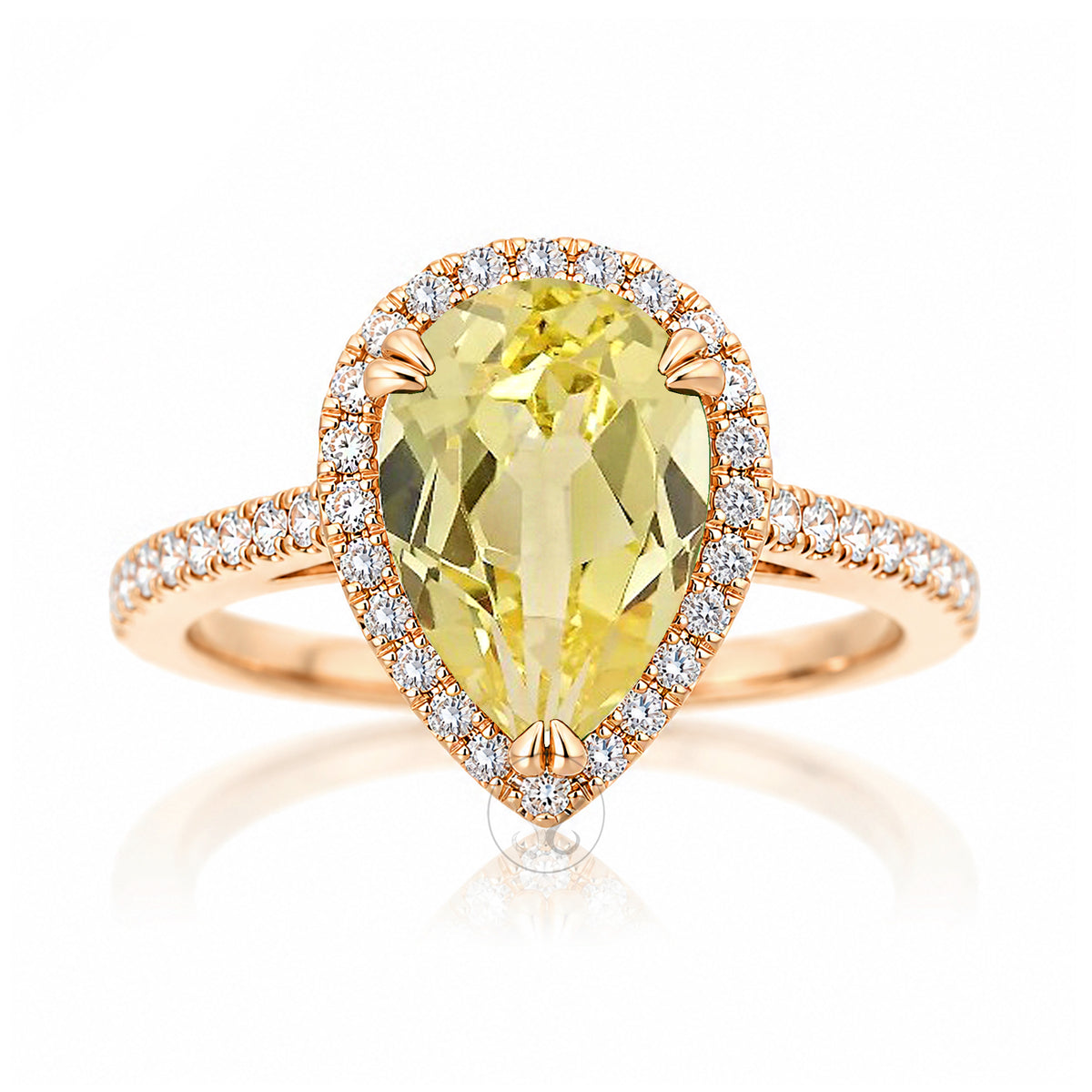 The Signature Pear Yellow Sapphire Ring