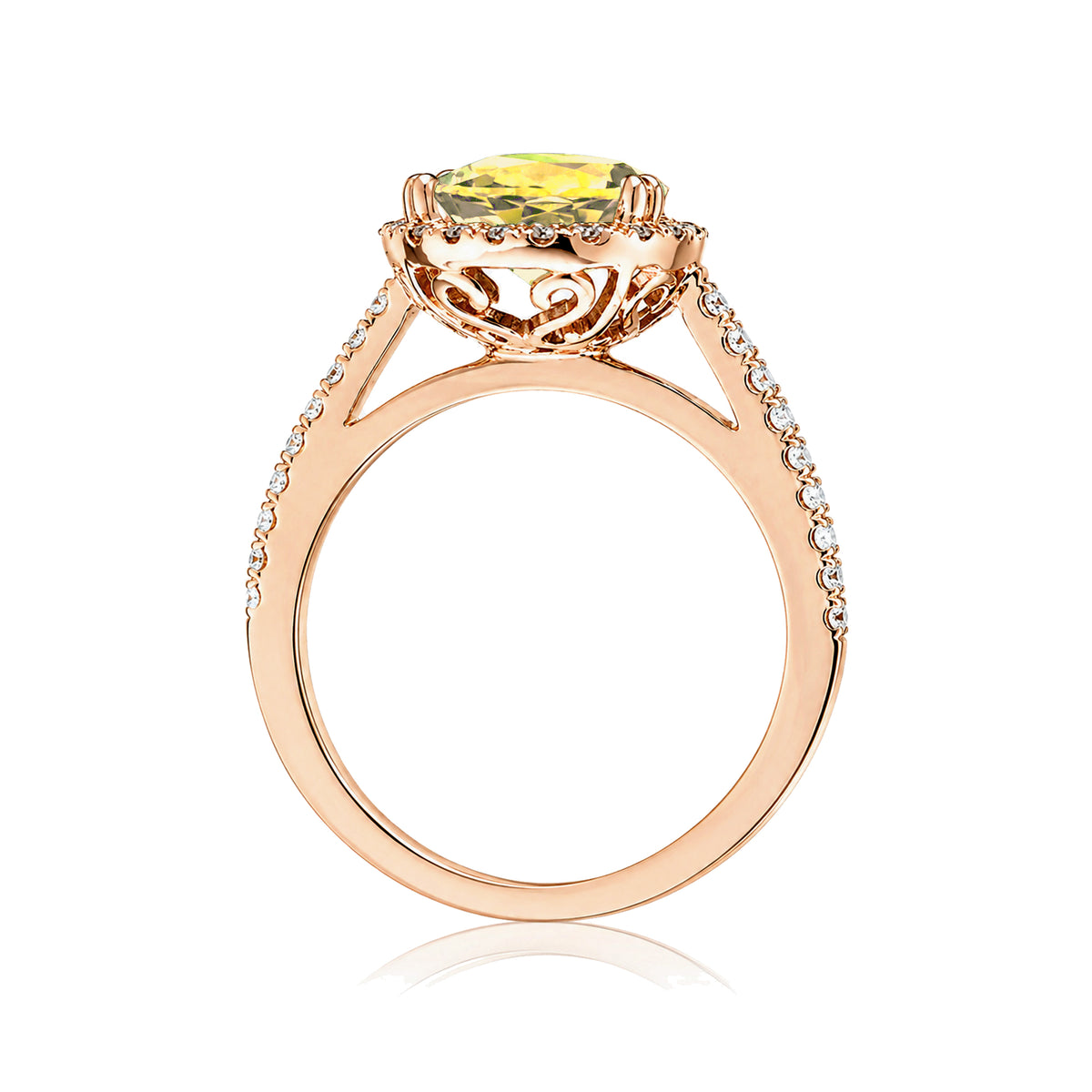 The Signature Pear Yellow Sapphire Ring