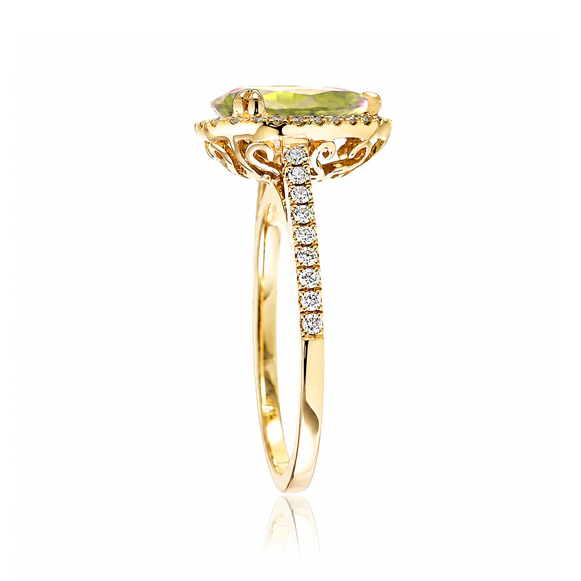 The Signature Pear Yellow Sapphire Ring