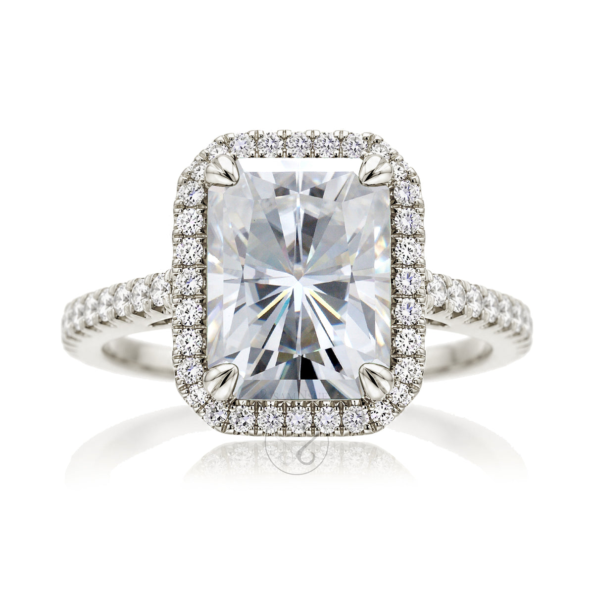 The Signature Radiant Moissanite Ring