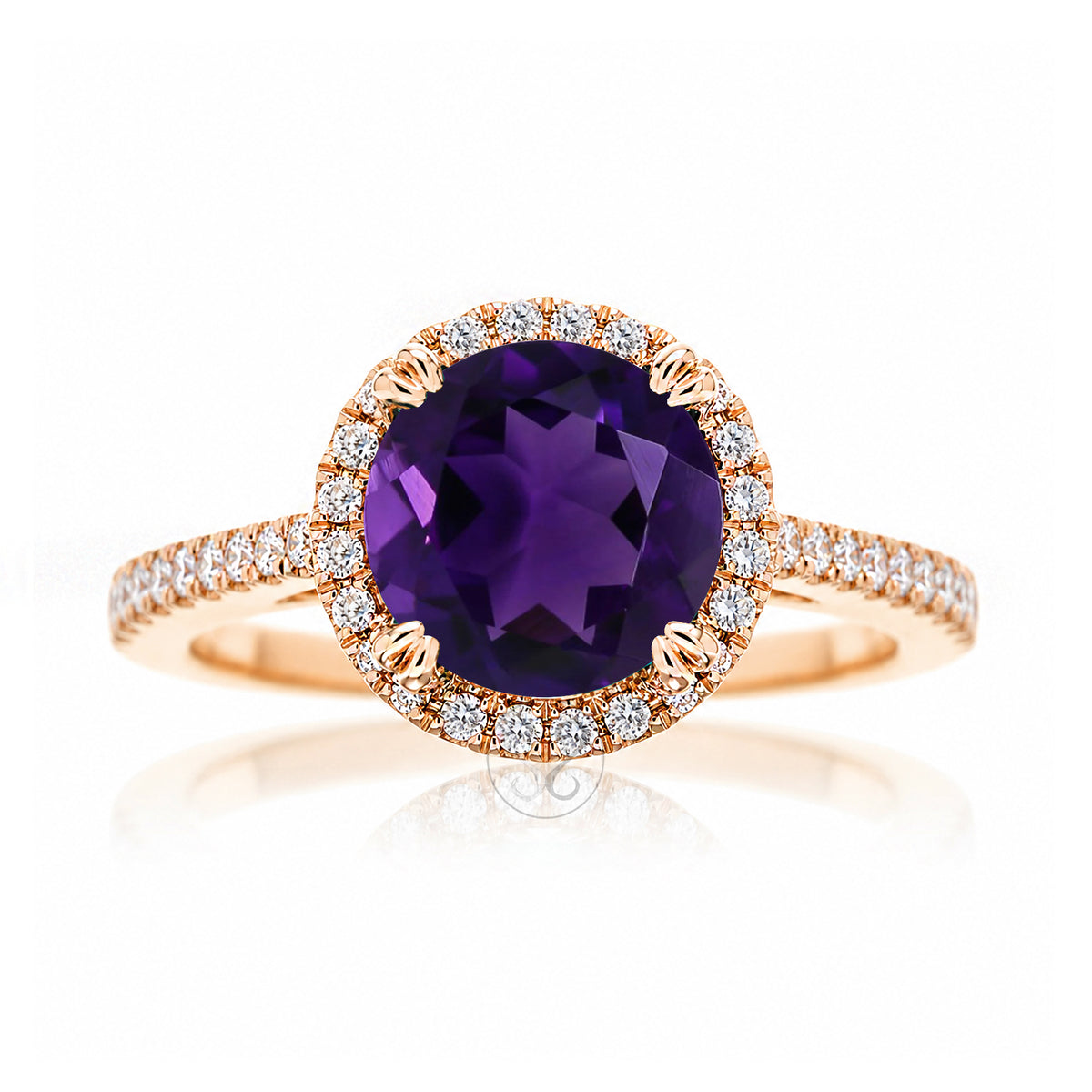 The Signature Round Amethyst Ring