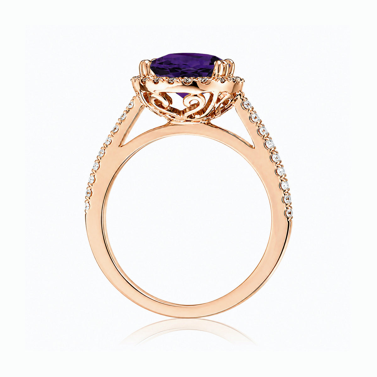 The Signature Round Amethyst Ring