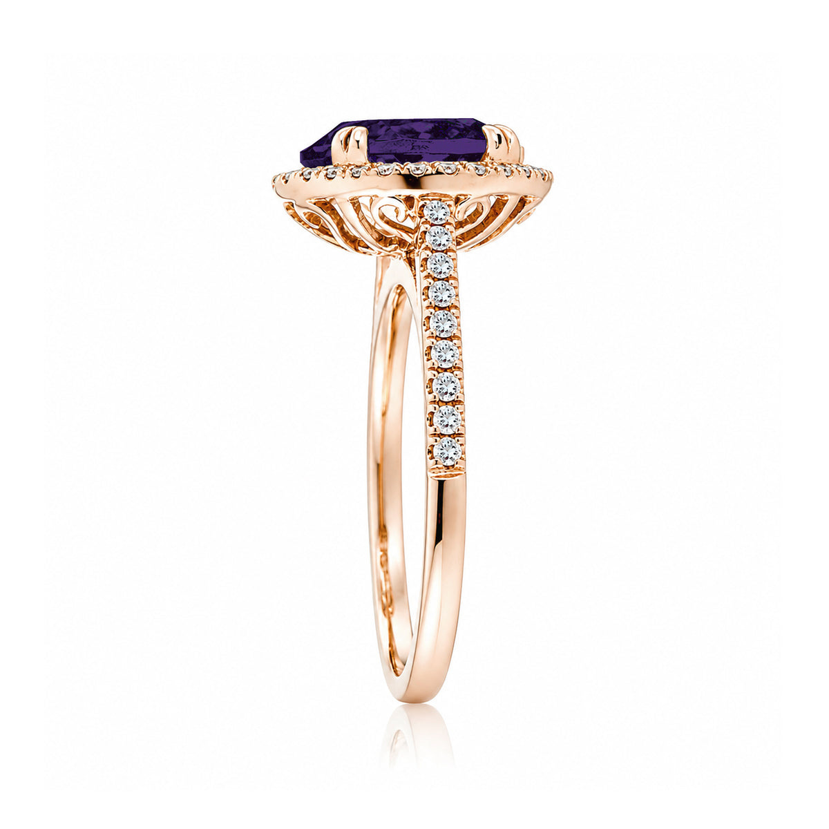 The Signature Round Amethyst Ring