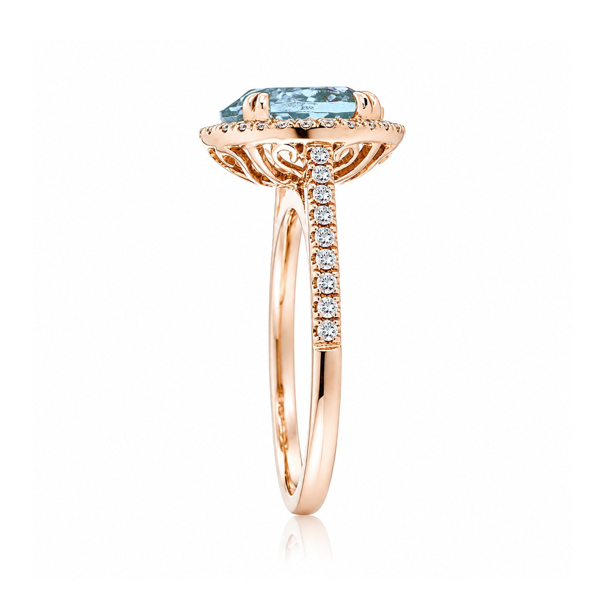 The Signature Round Aquamarine Ring