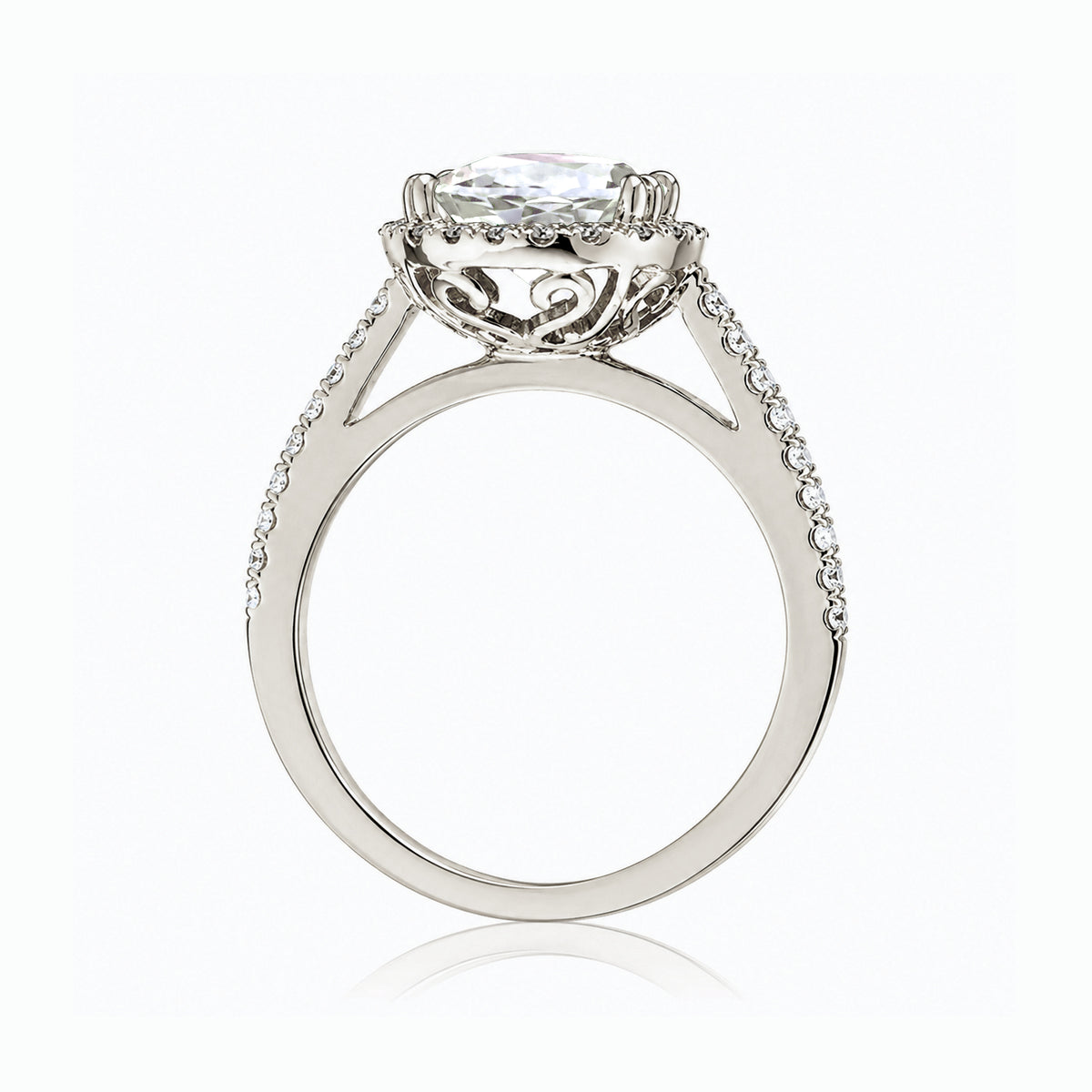 The Signature Round Moissanite Ring