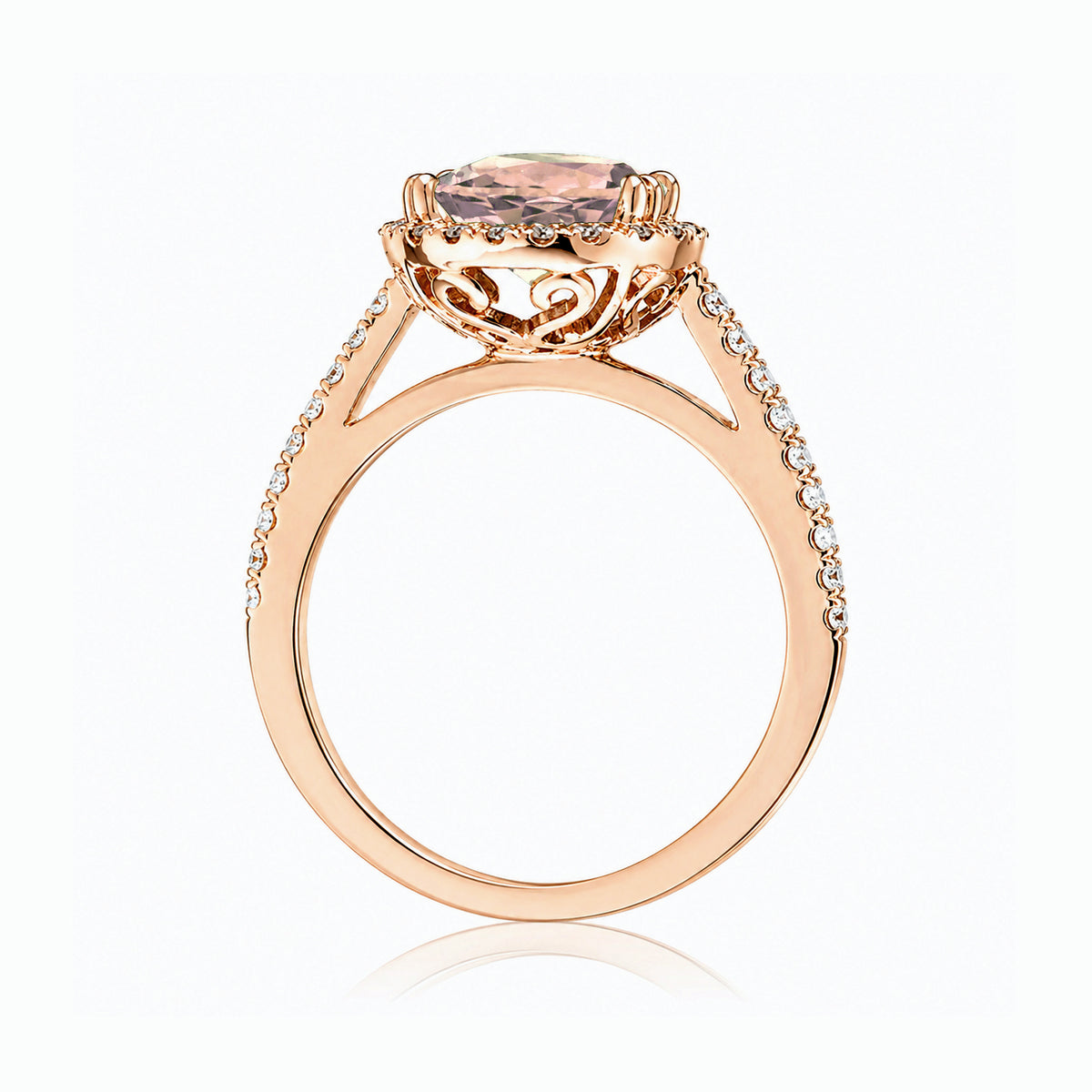 The Signature Round Morganite Ring