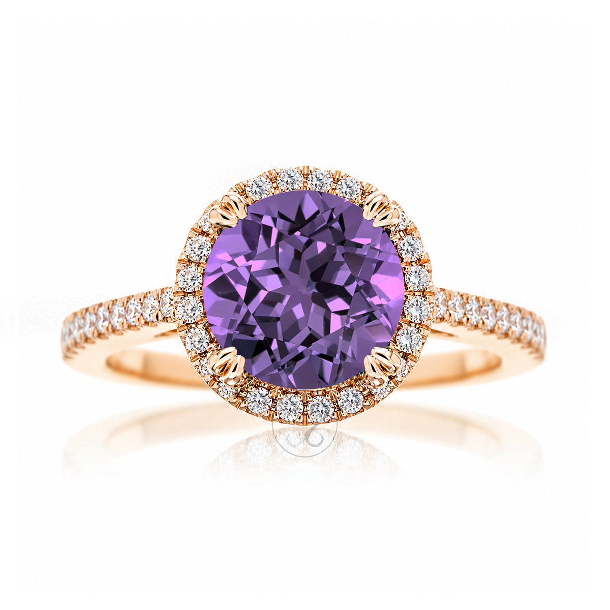 The Signature Round Amethyst Ring
