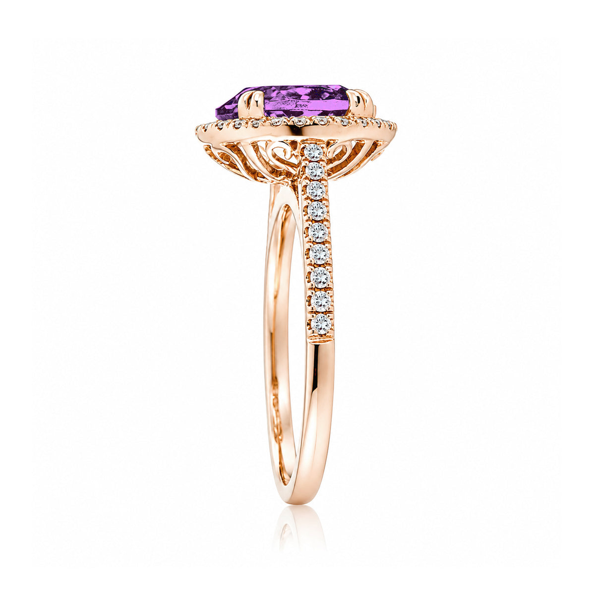 The Signature Round Amethyst Ring