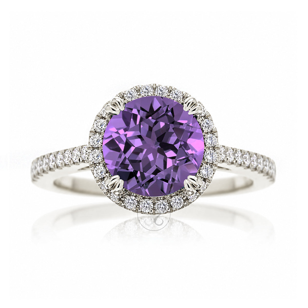 The Signature Round Amethyst Ring
