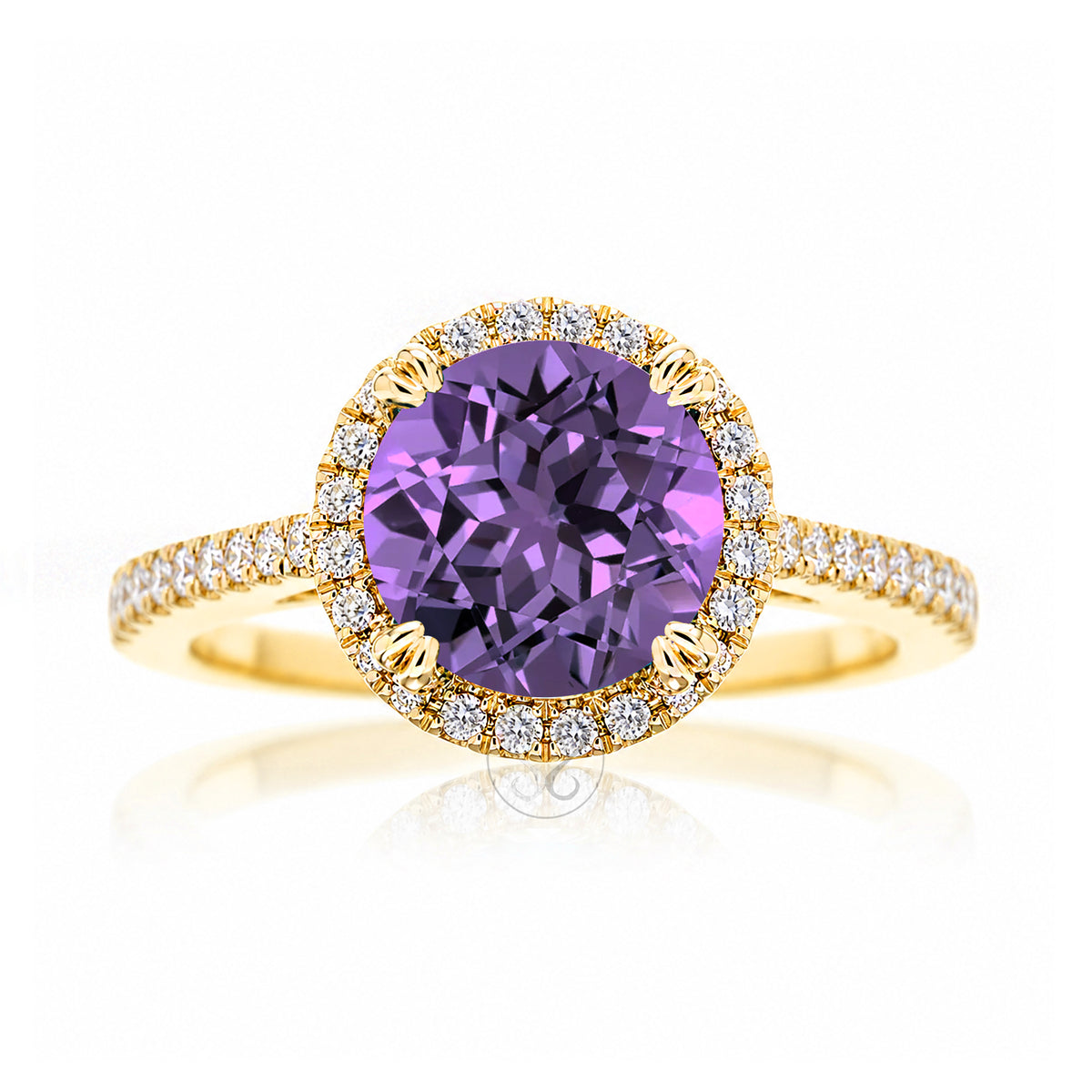 The Signature Round Amethyst Ring