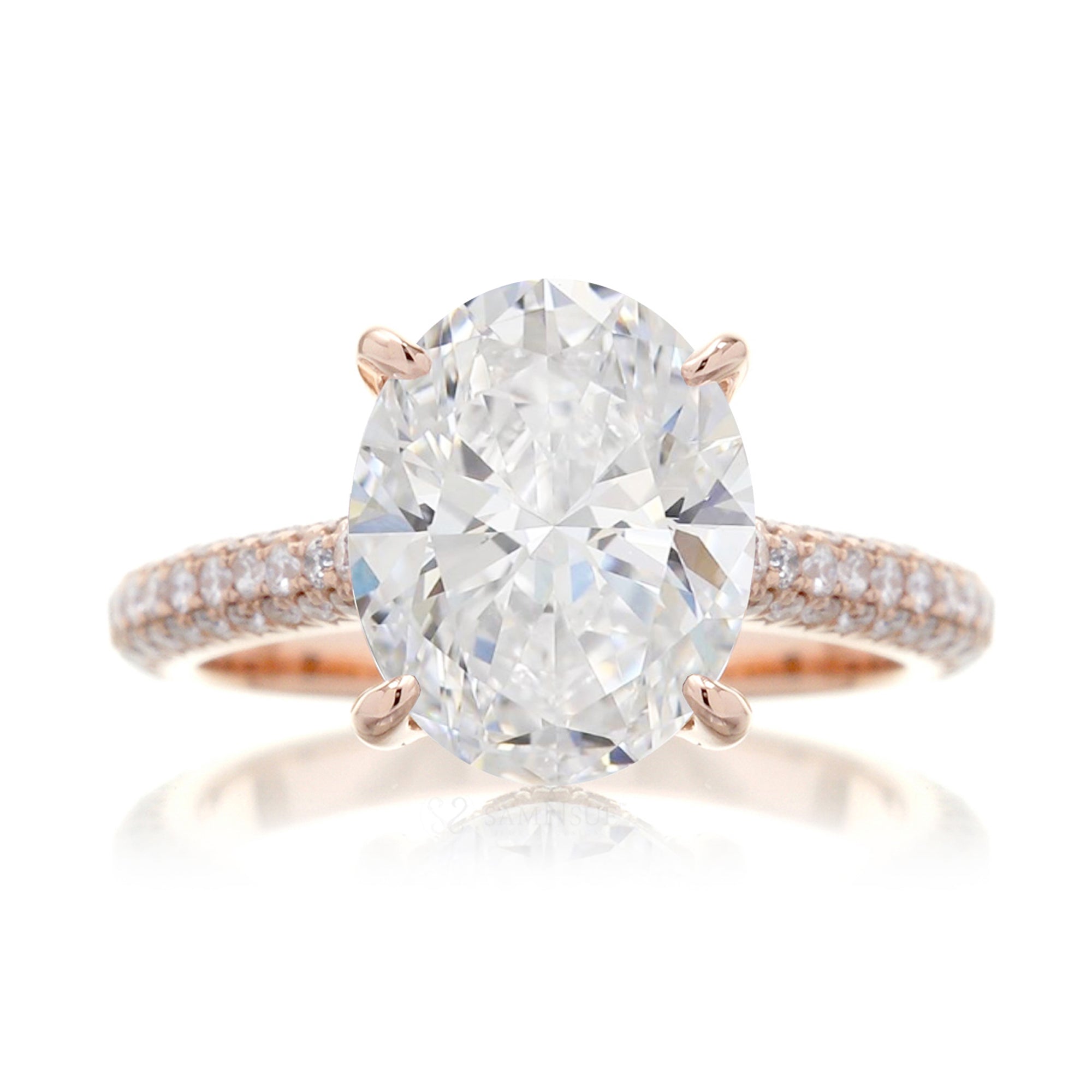 The Starlight Oval Diamond Ring
