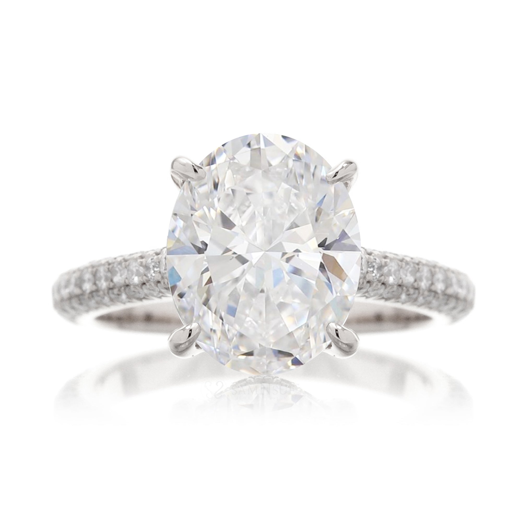 The Starlight Oval Diamond Ring