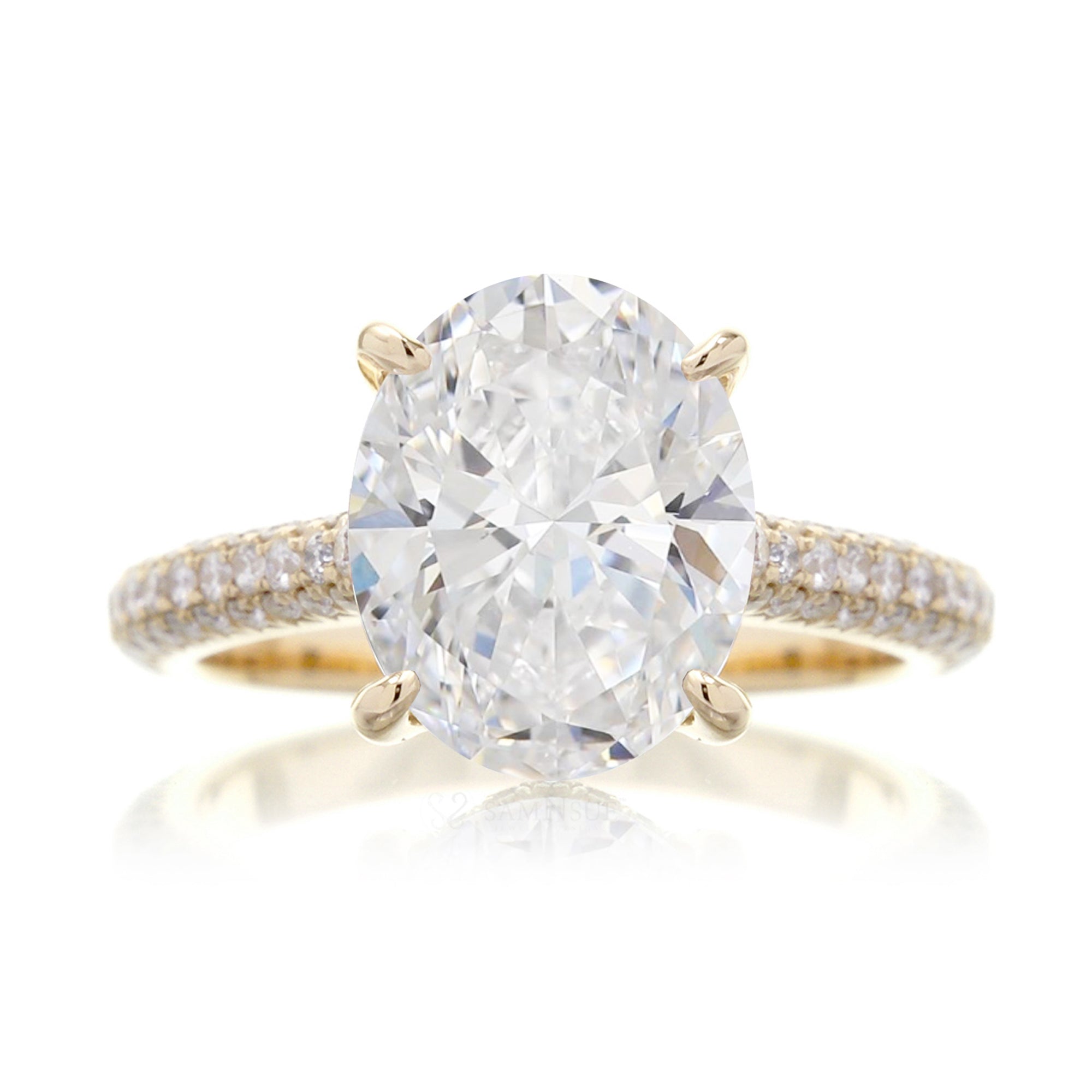The Starlight Oval Diamond Ring