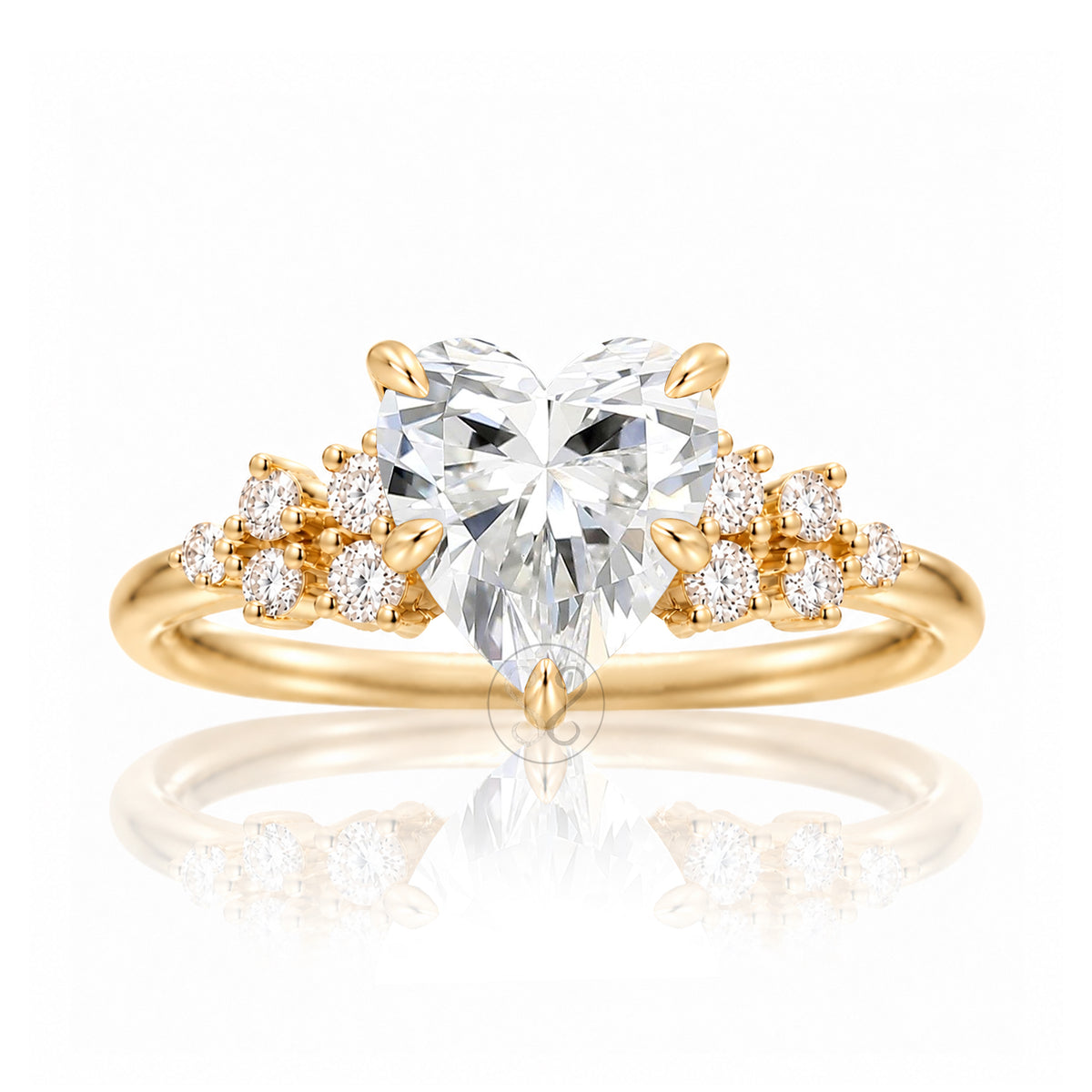 The Stella Heart Diamond Ring
