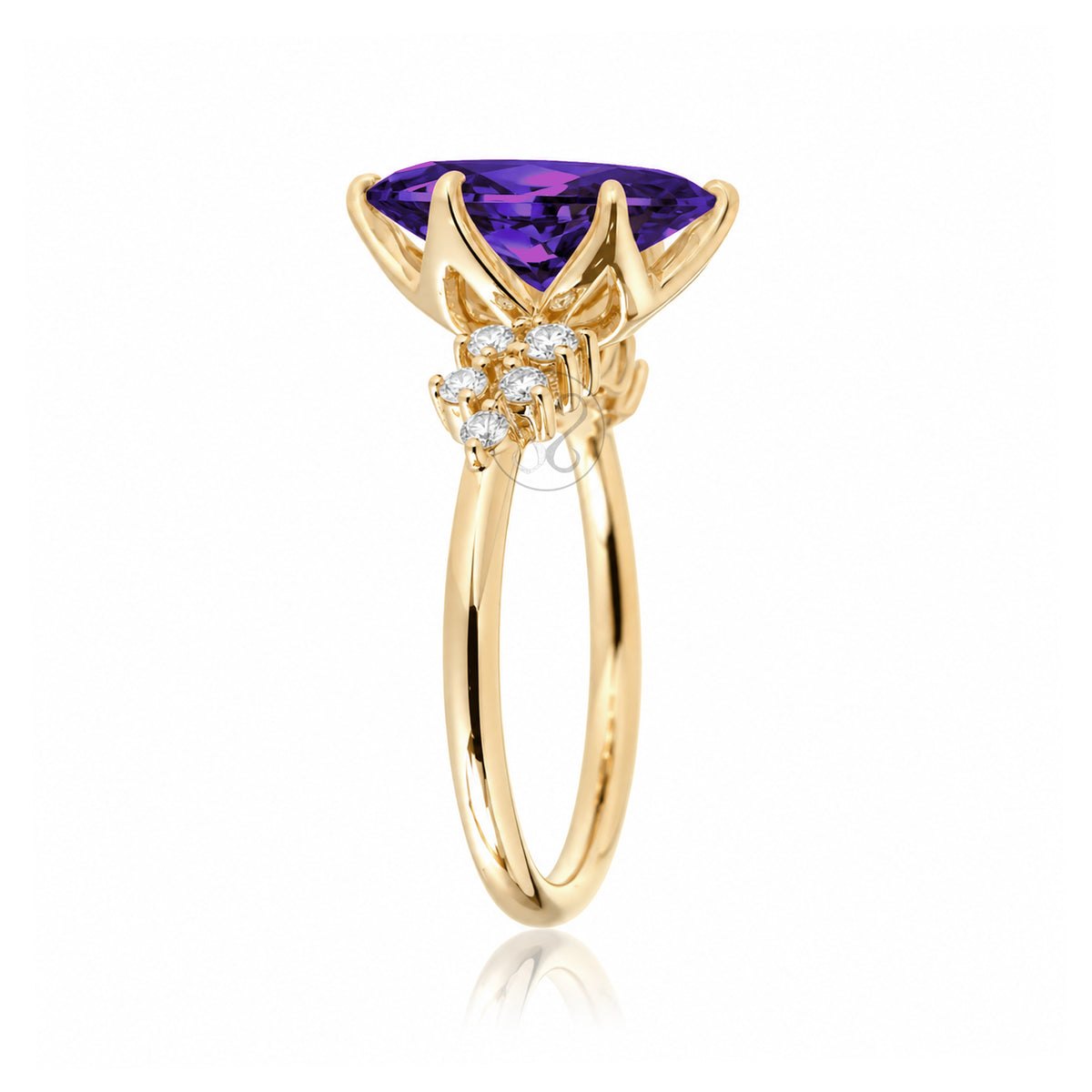 The Stella Marquise Amethyst Ring