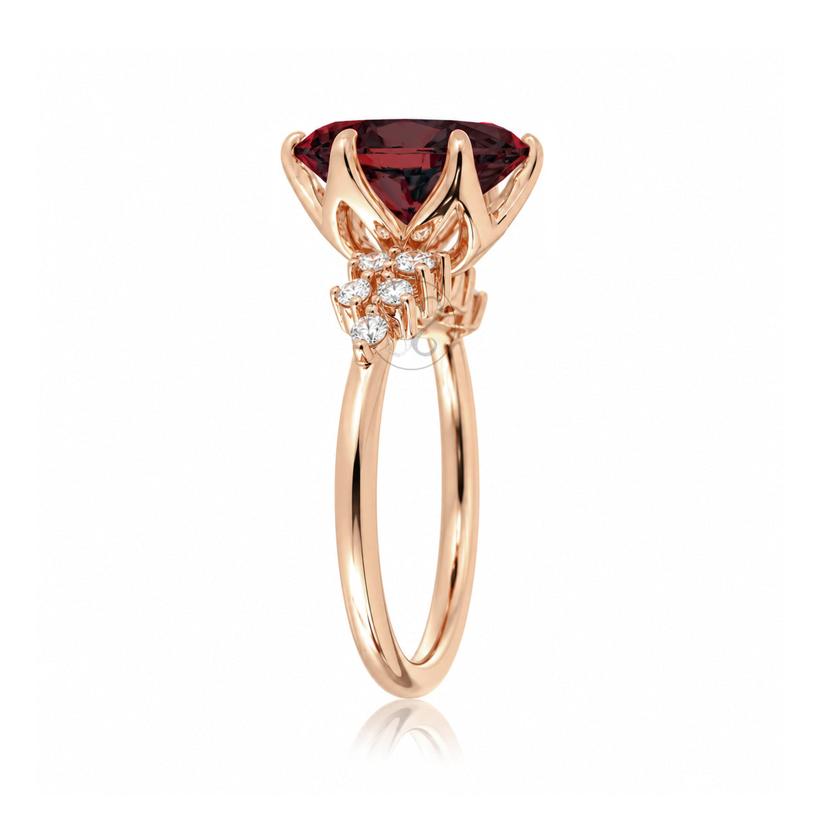 The Stella Oval Ruby Ring