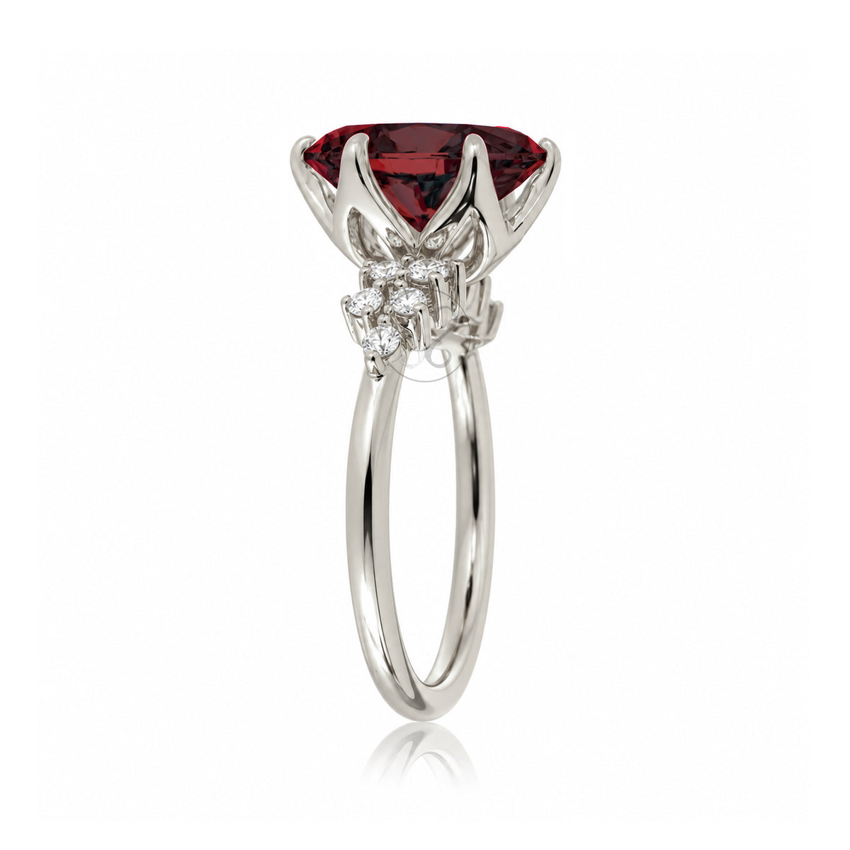The Stella Oval Ruby Ring