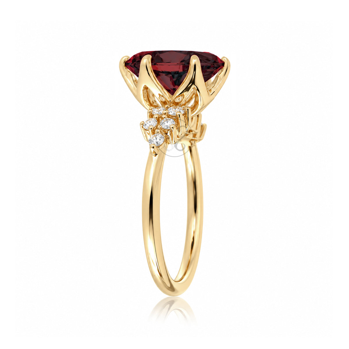 The Stella Oval Ruby Ring